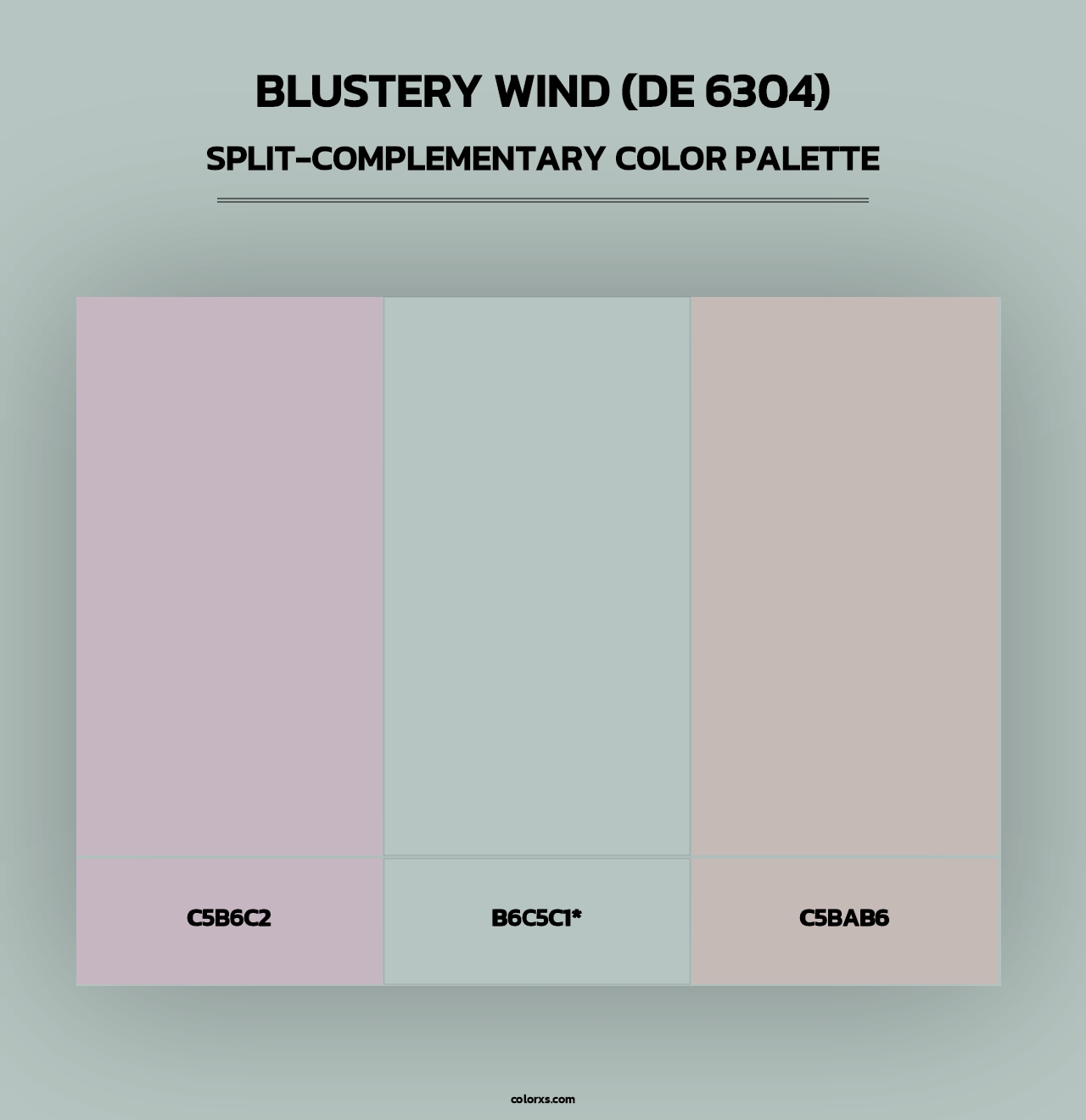 Blustery Wind (DE 6304) - Split-Complementary Color Palette