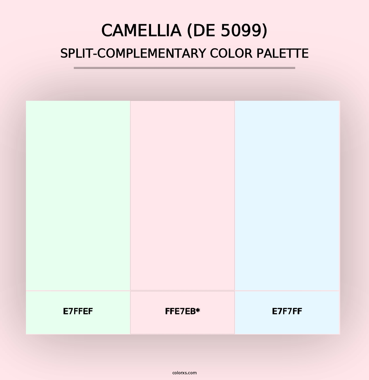 Camellia (DE 5099) - Split-Complementary Color Palette