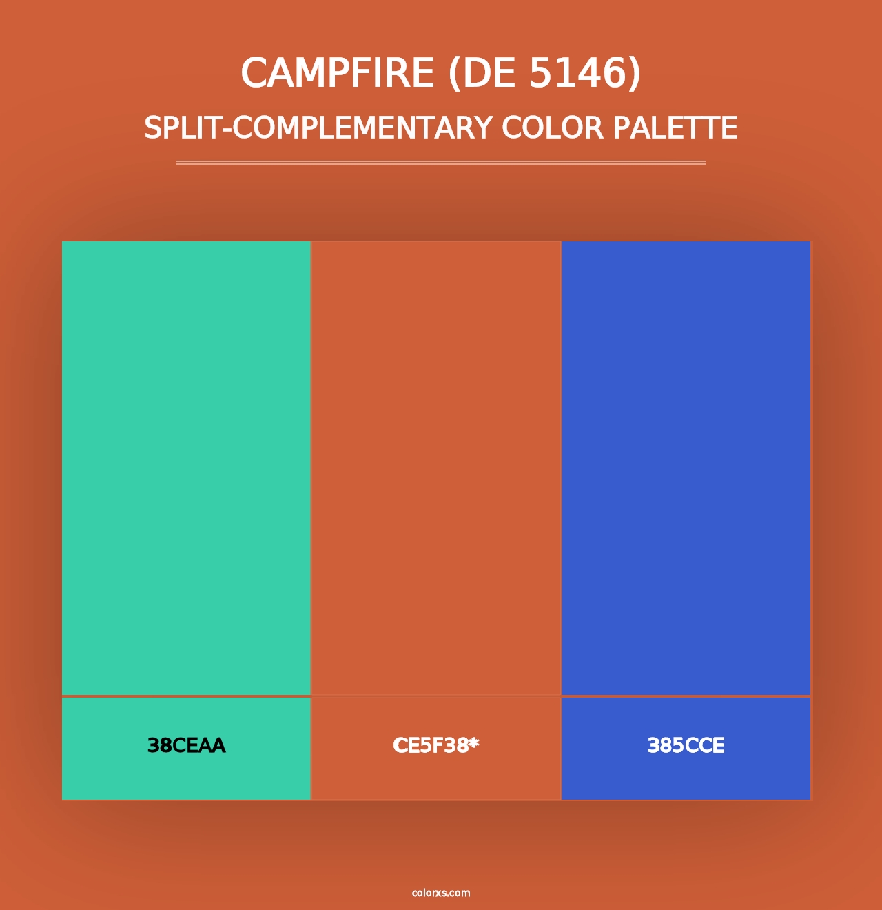 Campfire (DE 5146) - Split-Complementary Color Palette