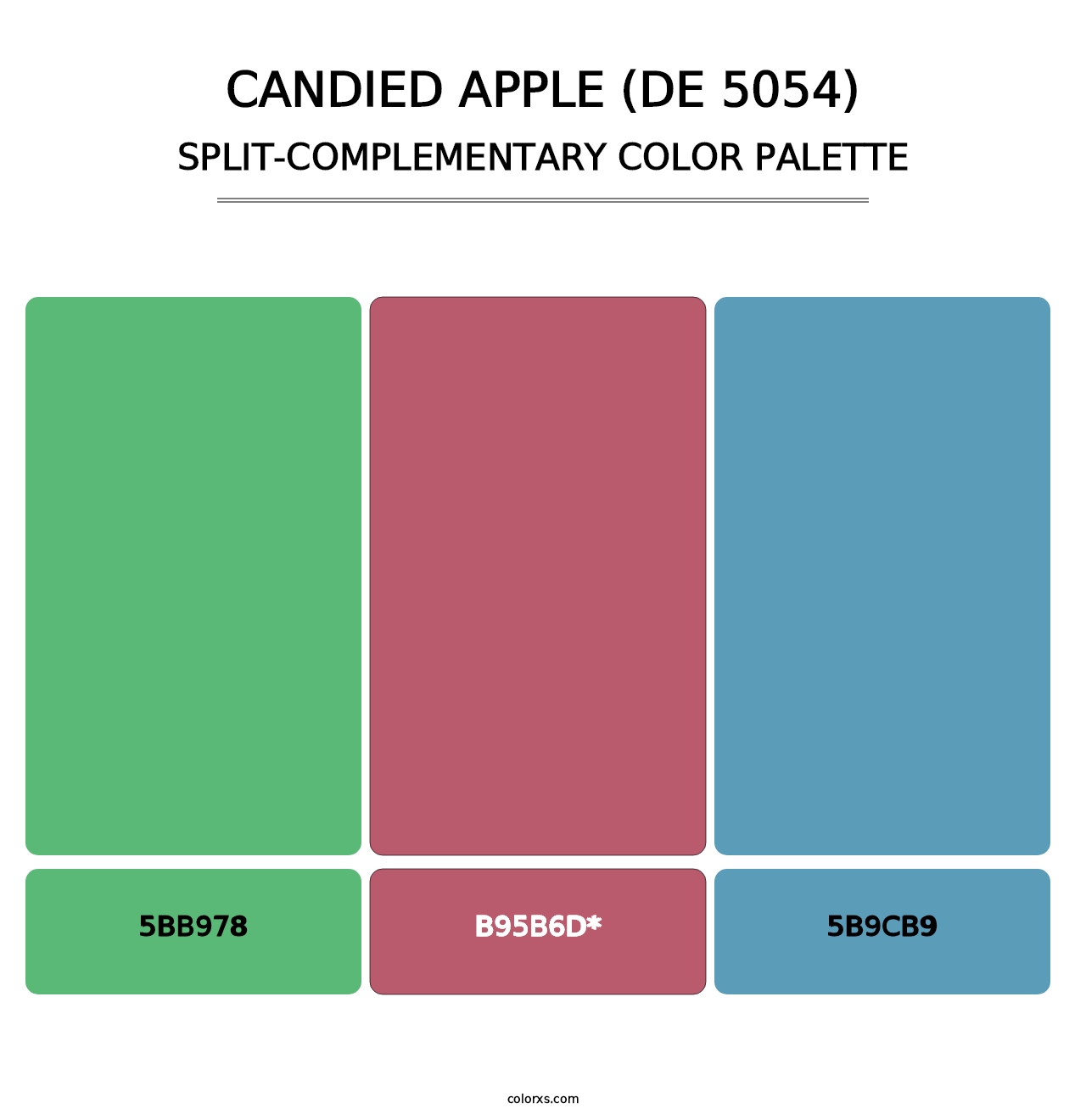 Candied Apple (DE 5054) - Split-Complementary Color Palette