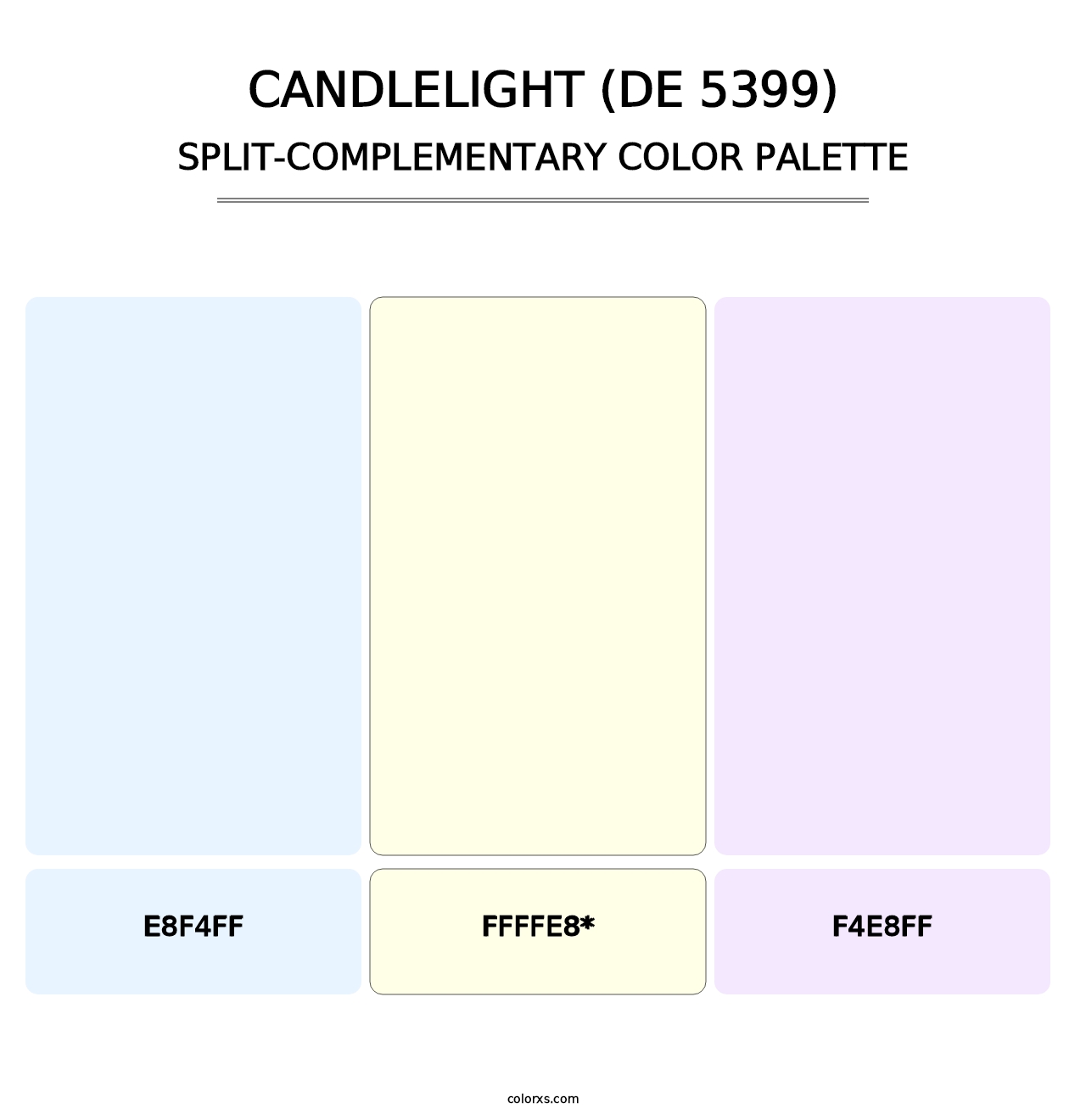 Candlelight (DE 5399) - Split-Complementary Color Palette