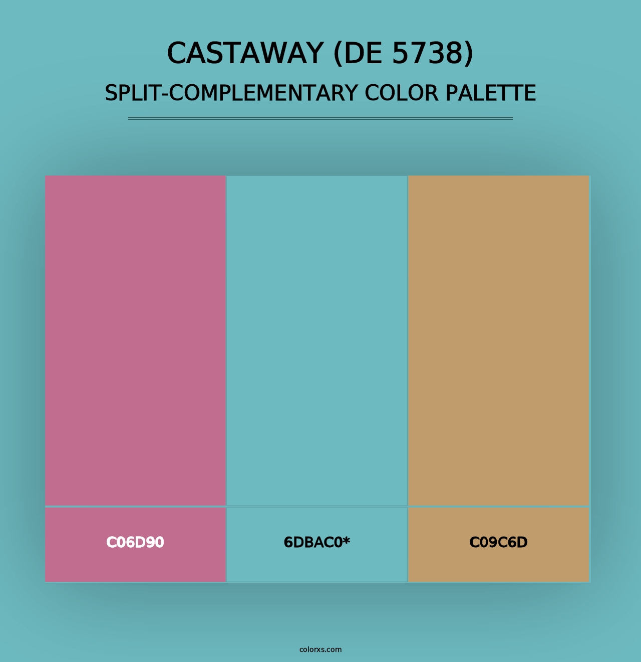 Castaway (DE 5738) - Split-Complementary Color Palette