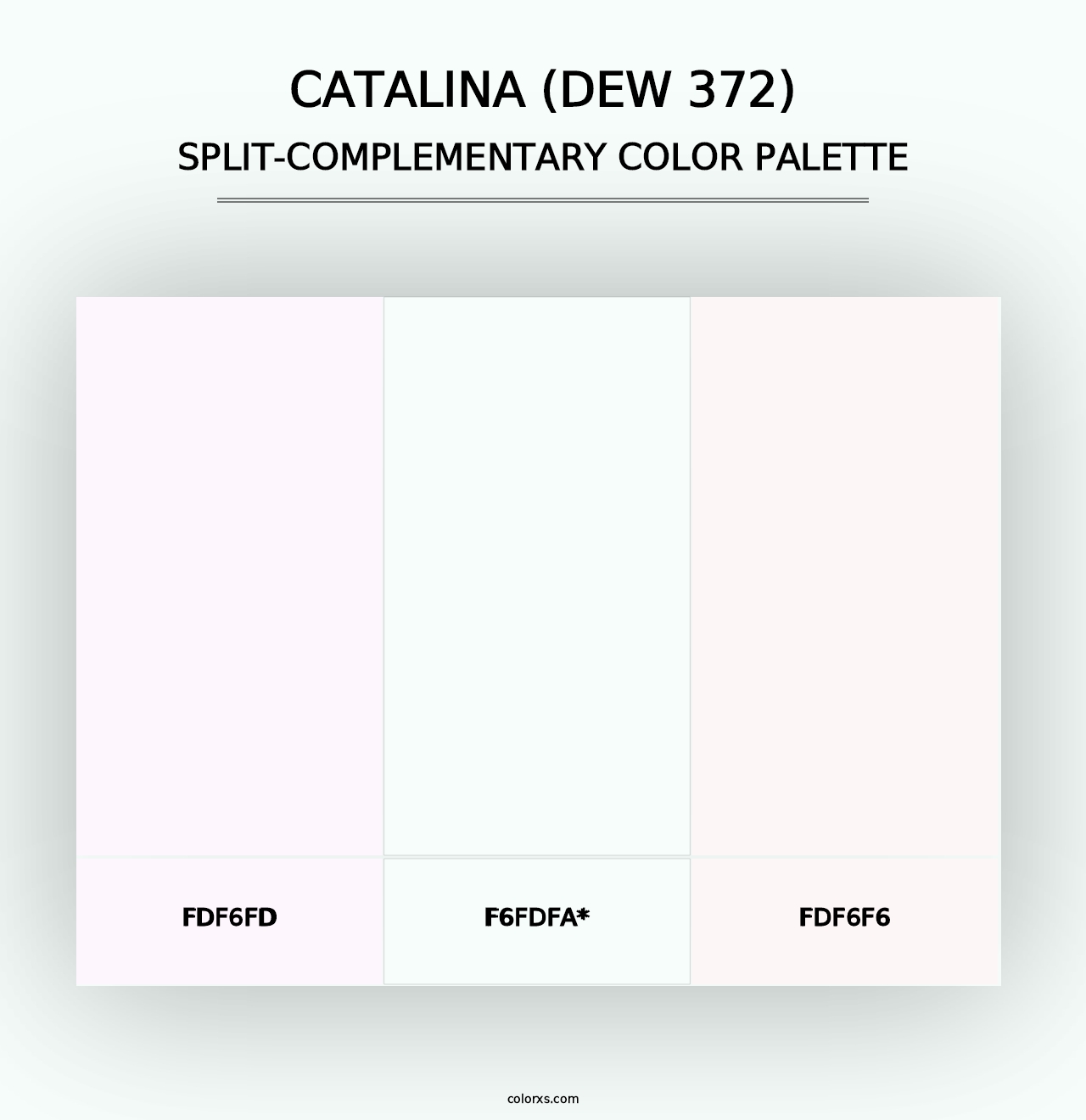 Catalina (DEW 372) - Split-Complementary Color Palette