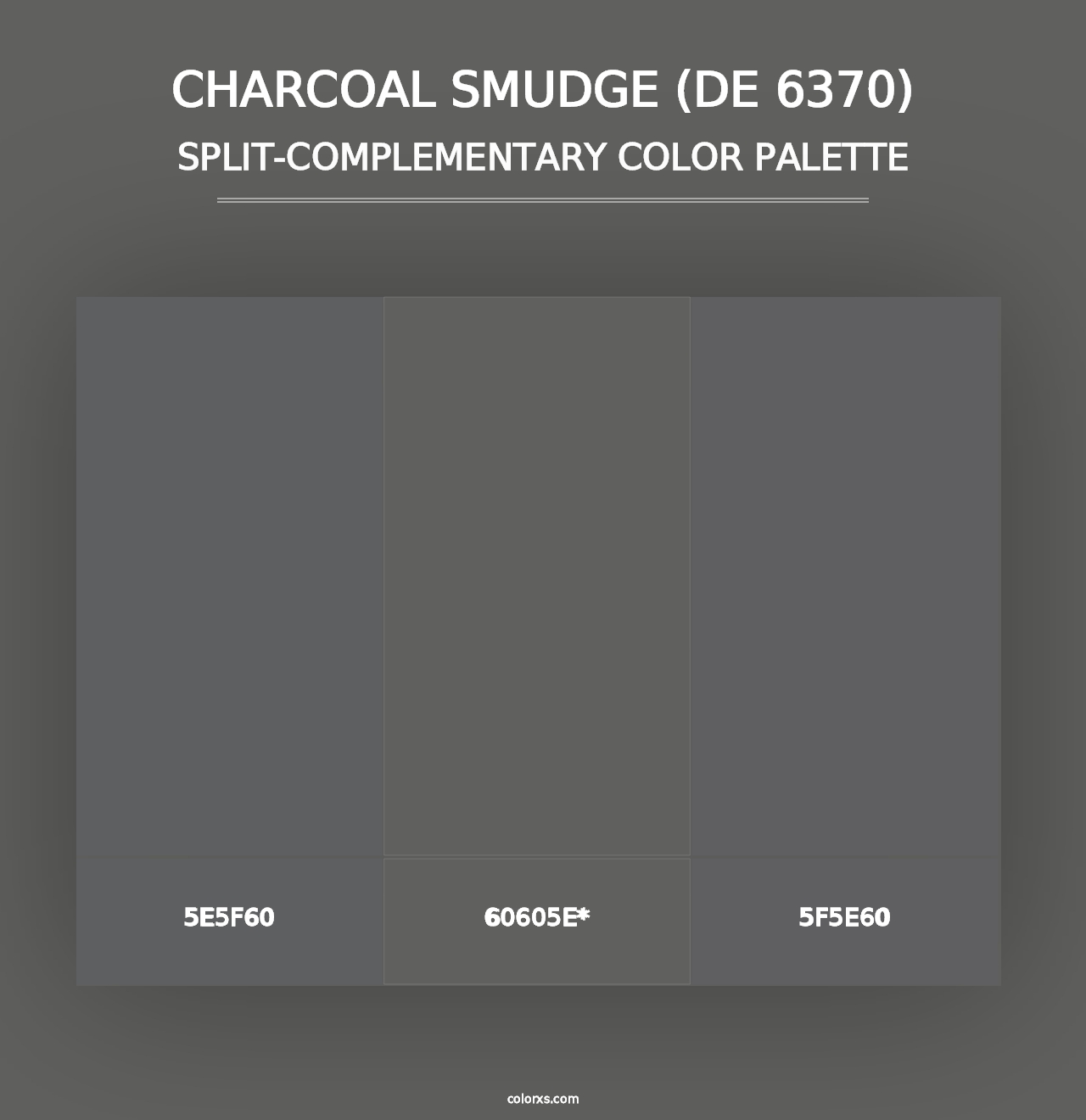 Charcoal Smudge (DE 6370) - Split-Complementary Color Palette