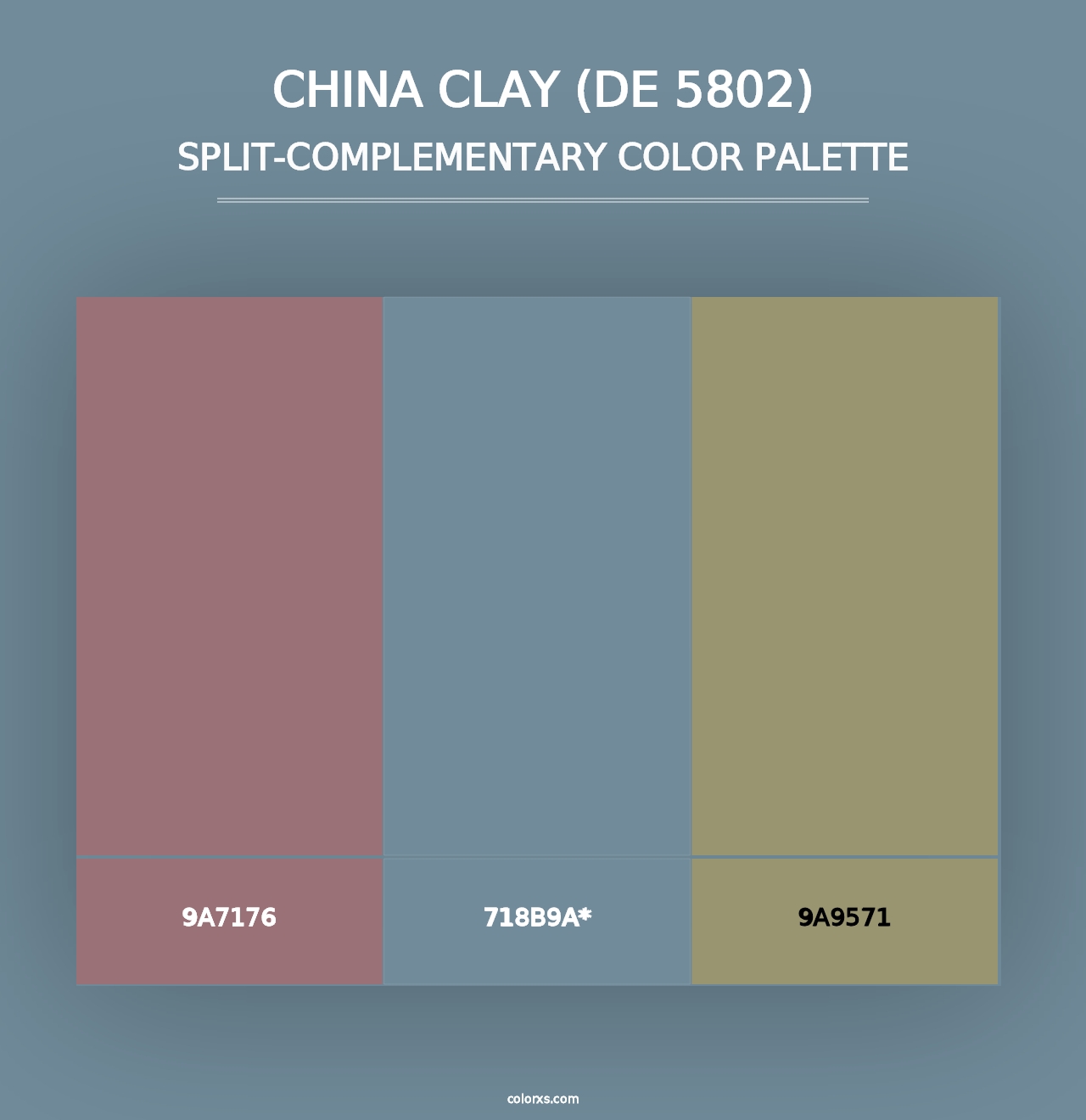 China Clay (DE 5802) - Split-Complementary Color Palette