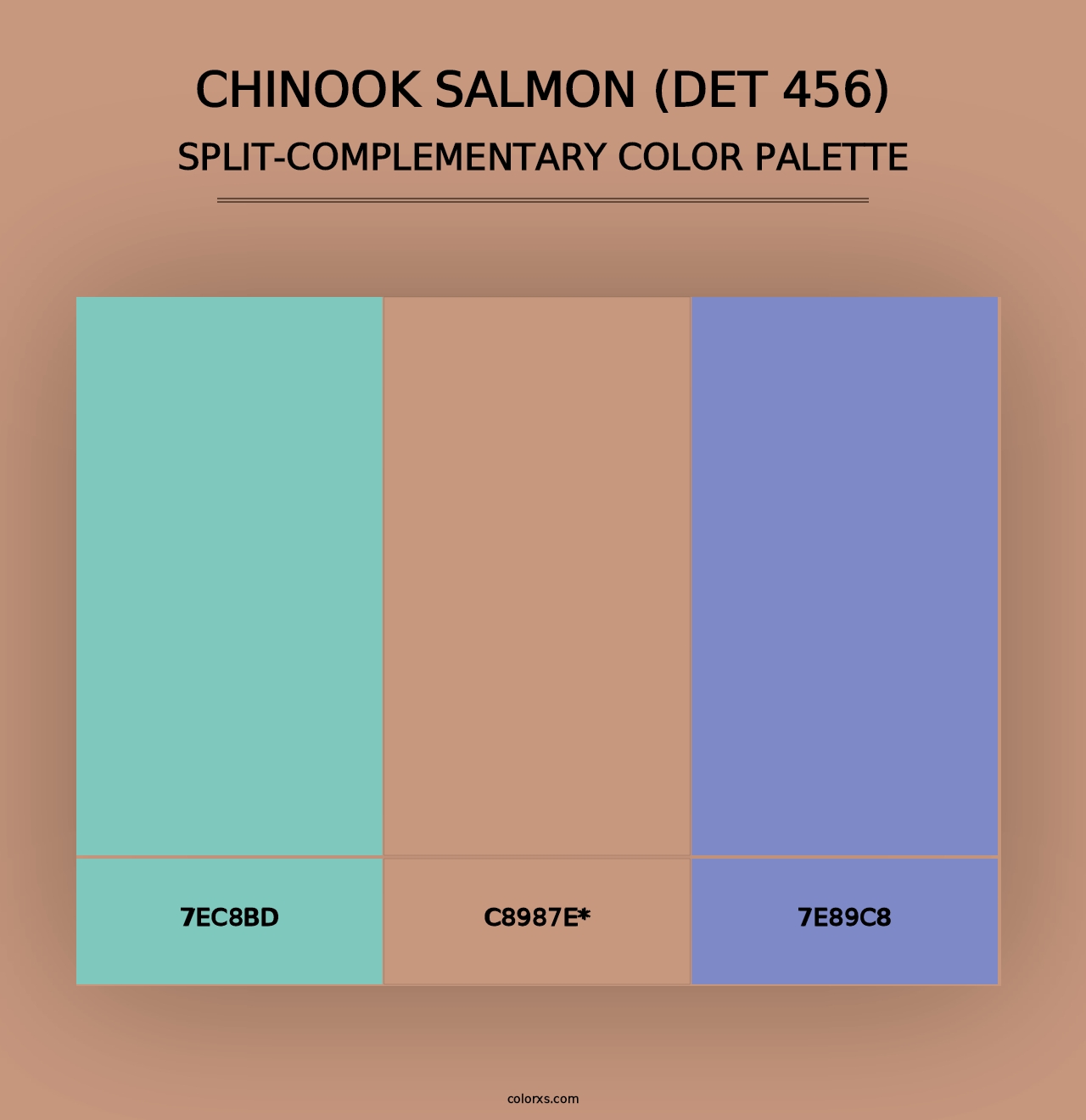 Chinook Salmon (DET 456) - Split-Complementary Color Palette