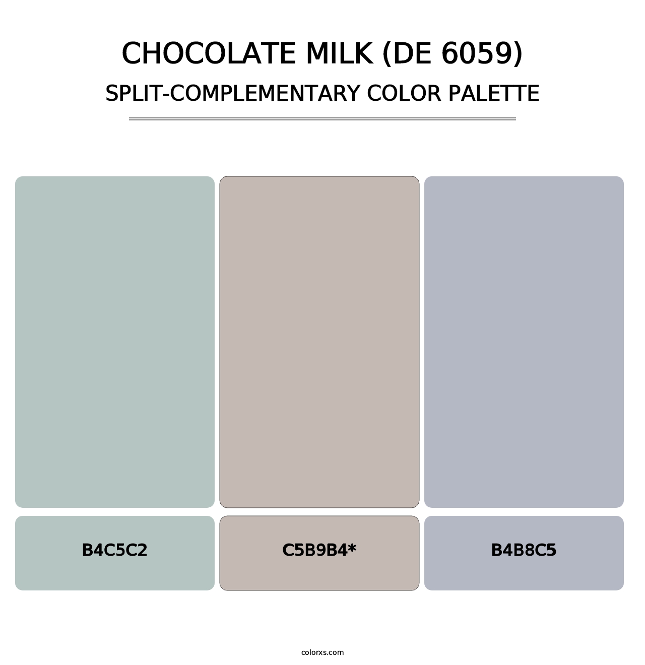 Chocolate Milk (DE 6059) - Split-Complementary Color Palette