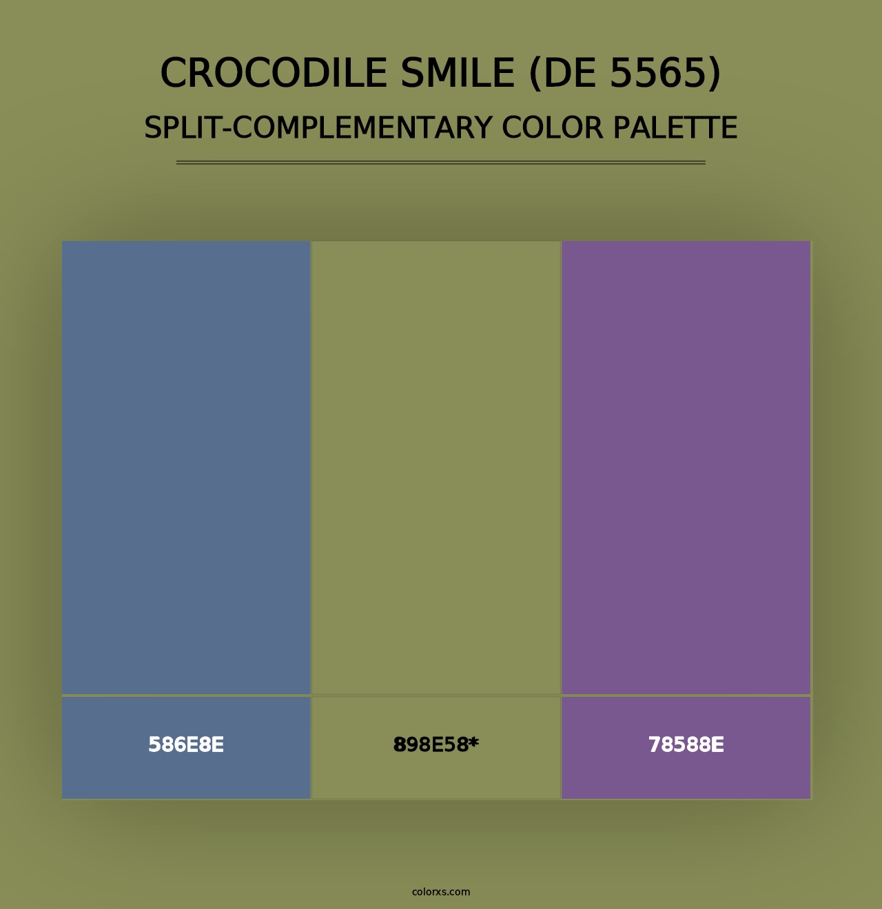 Crocodile Smile (DE 5565) - Split-Complementary Color Palette