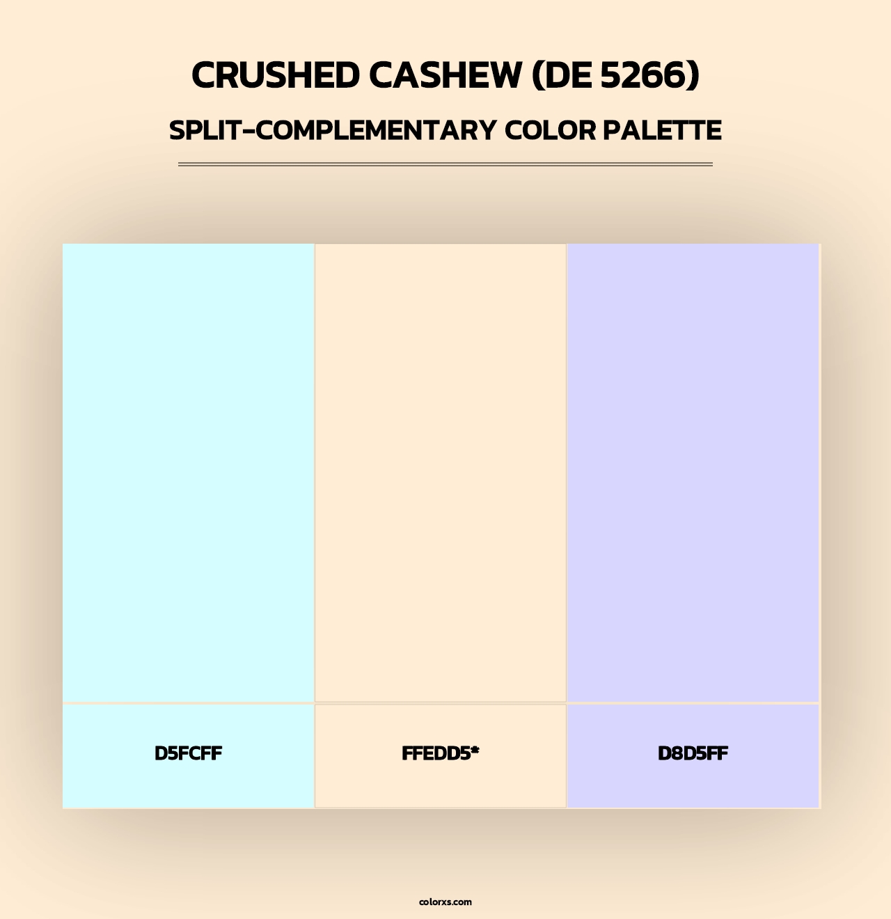 Crushed Cashew (DE 5266) - Split-Complementary Color Palette