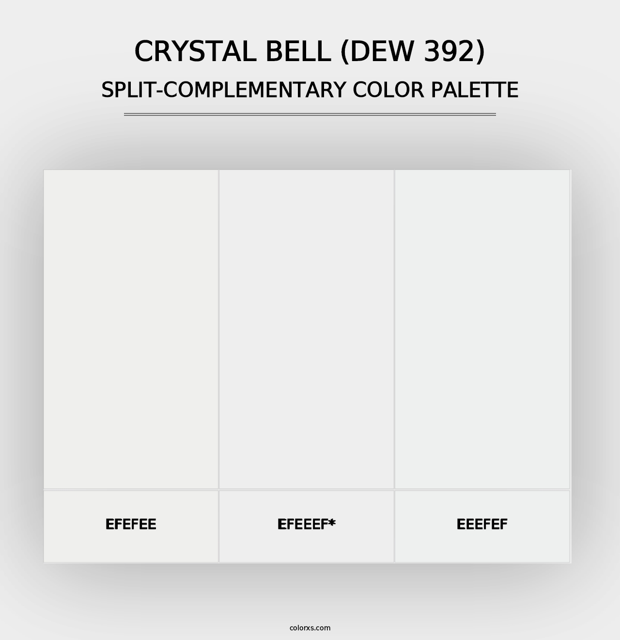 Crystal Bell (DEW 392) - Split-Complementary Color Palette