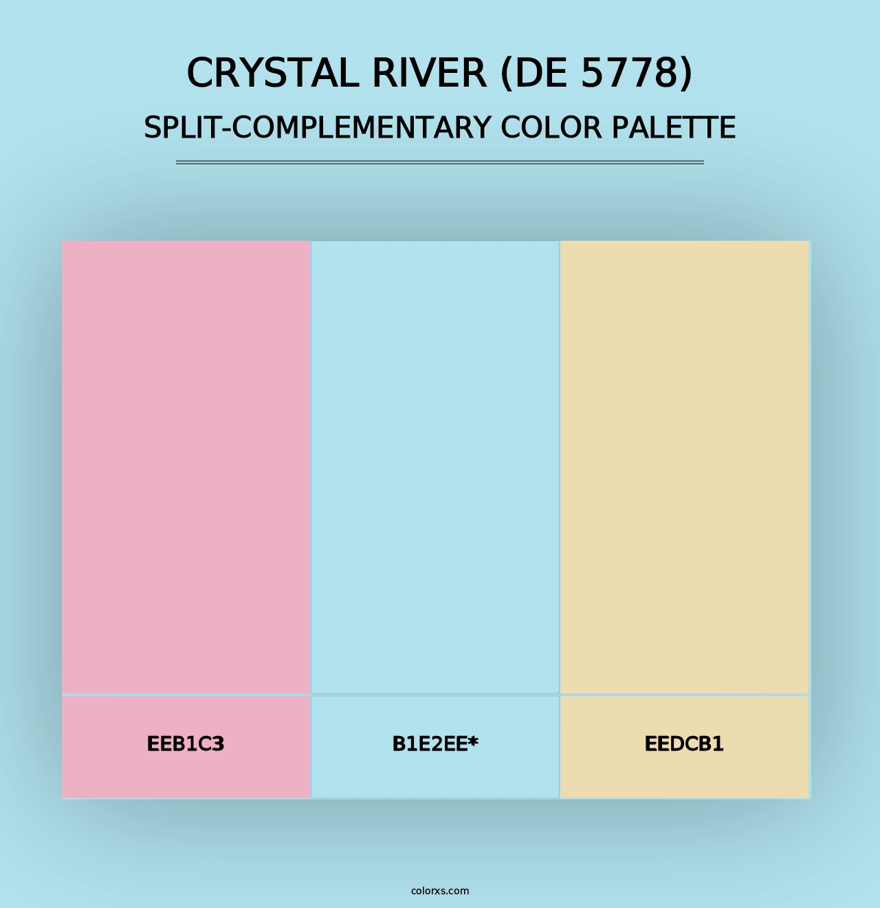 Crystal River (DE 5778) - Split-Complementary Color Palette