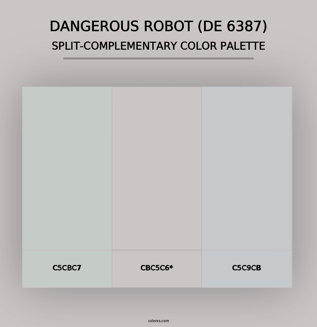 Dangerous Robot (DE 6387) - Split-Complementary Color Palette