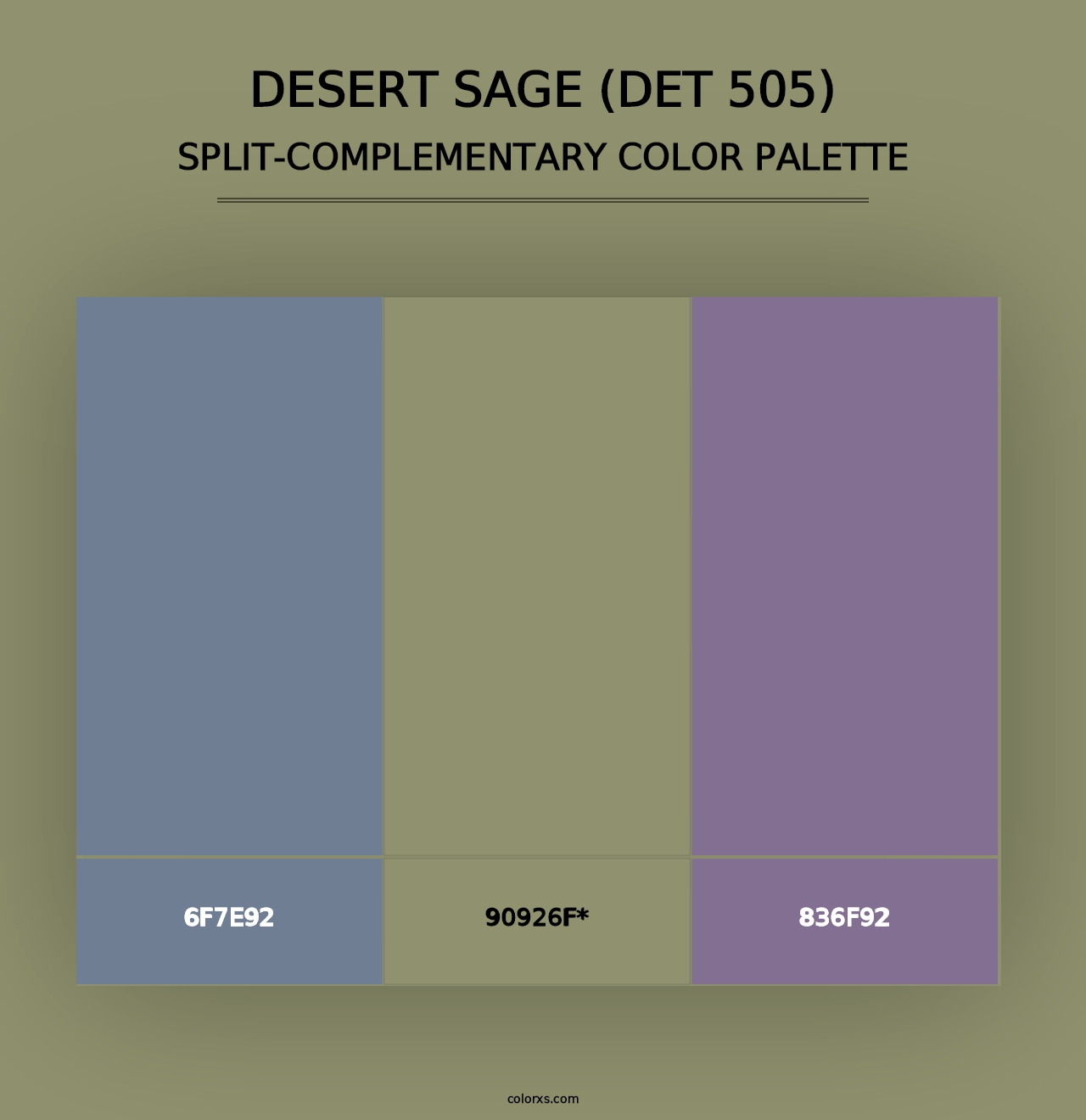 Desert Sage (DET 505) - Split-Complementary Color Palette