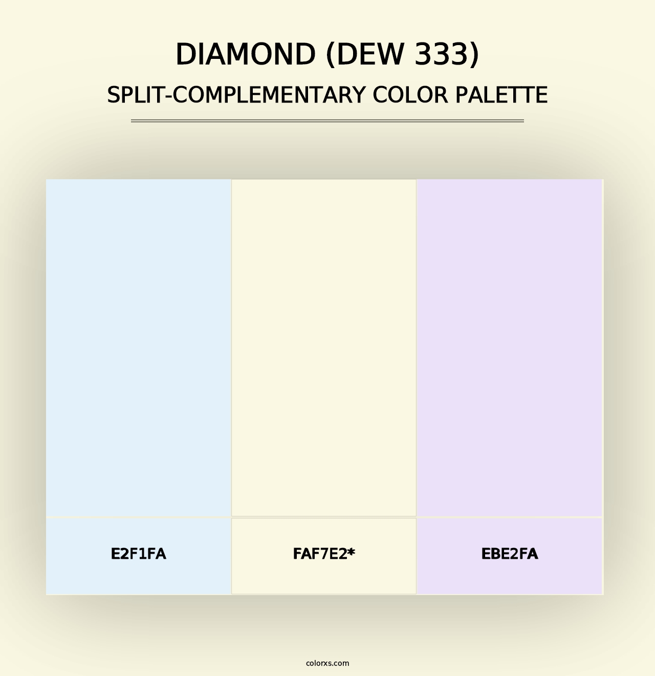 Diamond (DEW 333) - Split-Complementary Color Palette