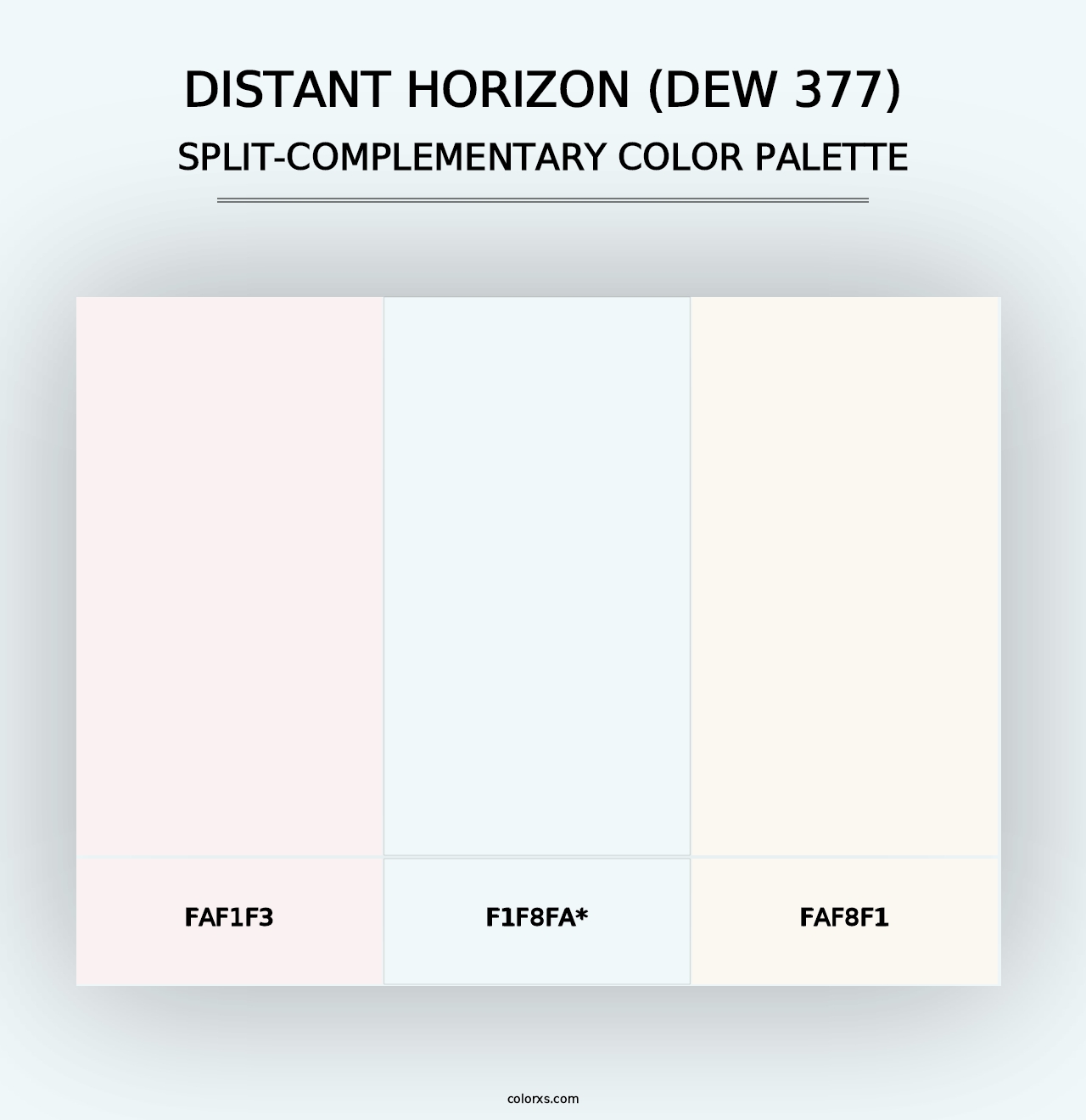 Distant Horizon (DEW 377) - Split-Complementary Color Palette