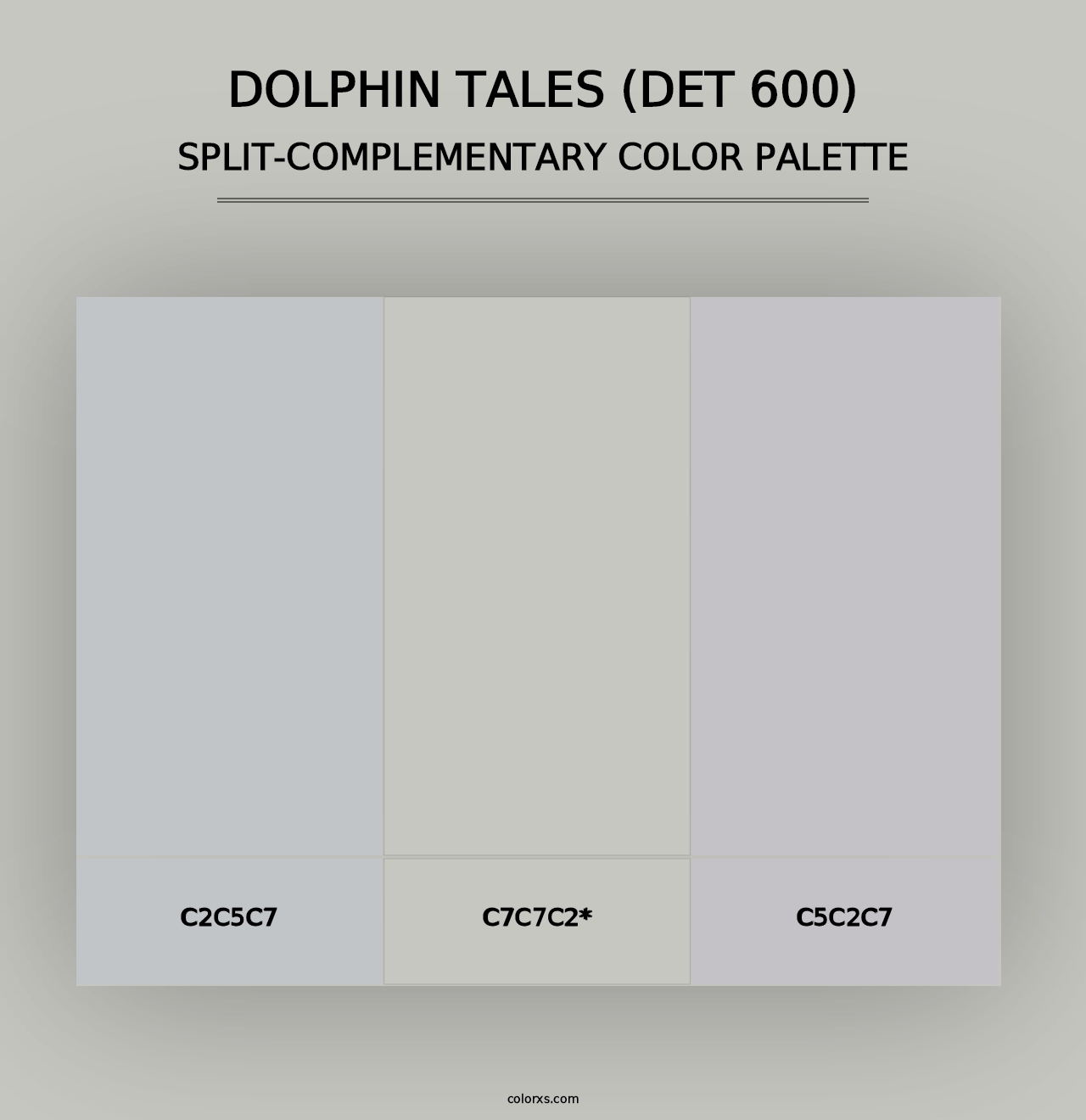 Dolphin Tales (DET 600) - Split-Complementary Color Palette