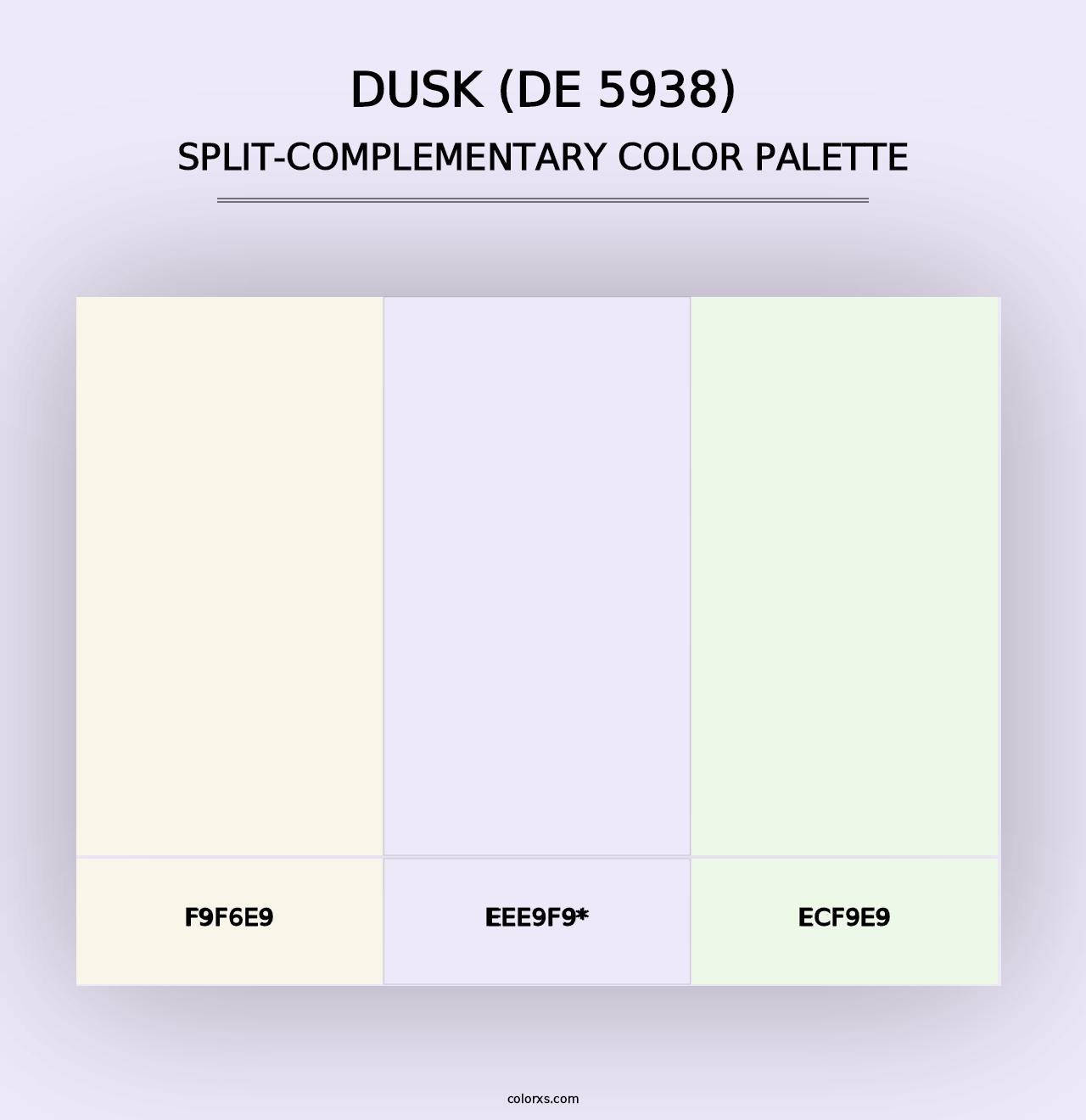 Dusk (DE 5938) - Split-Complementary Color Palette