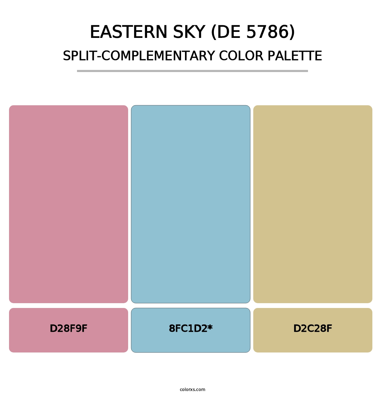 Eastern Sky (DE 5786) - Split-Complementary Color Palette