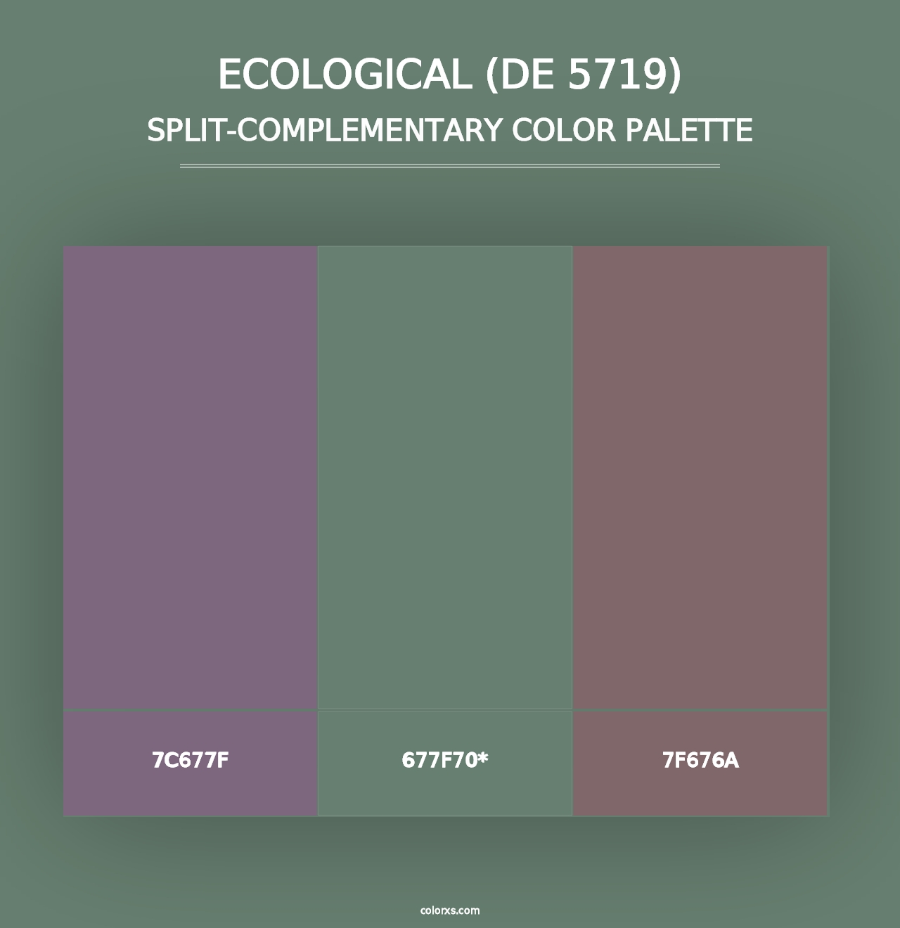 Ecological (DE 5719) - Split-Complementary Color Palette