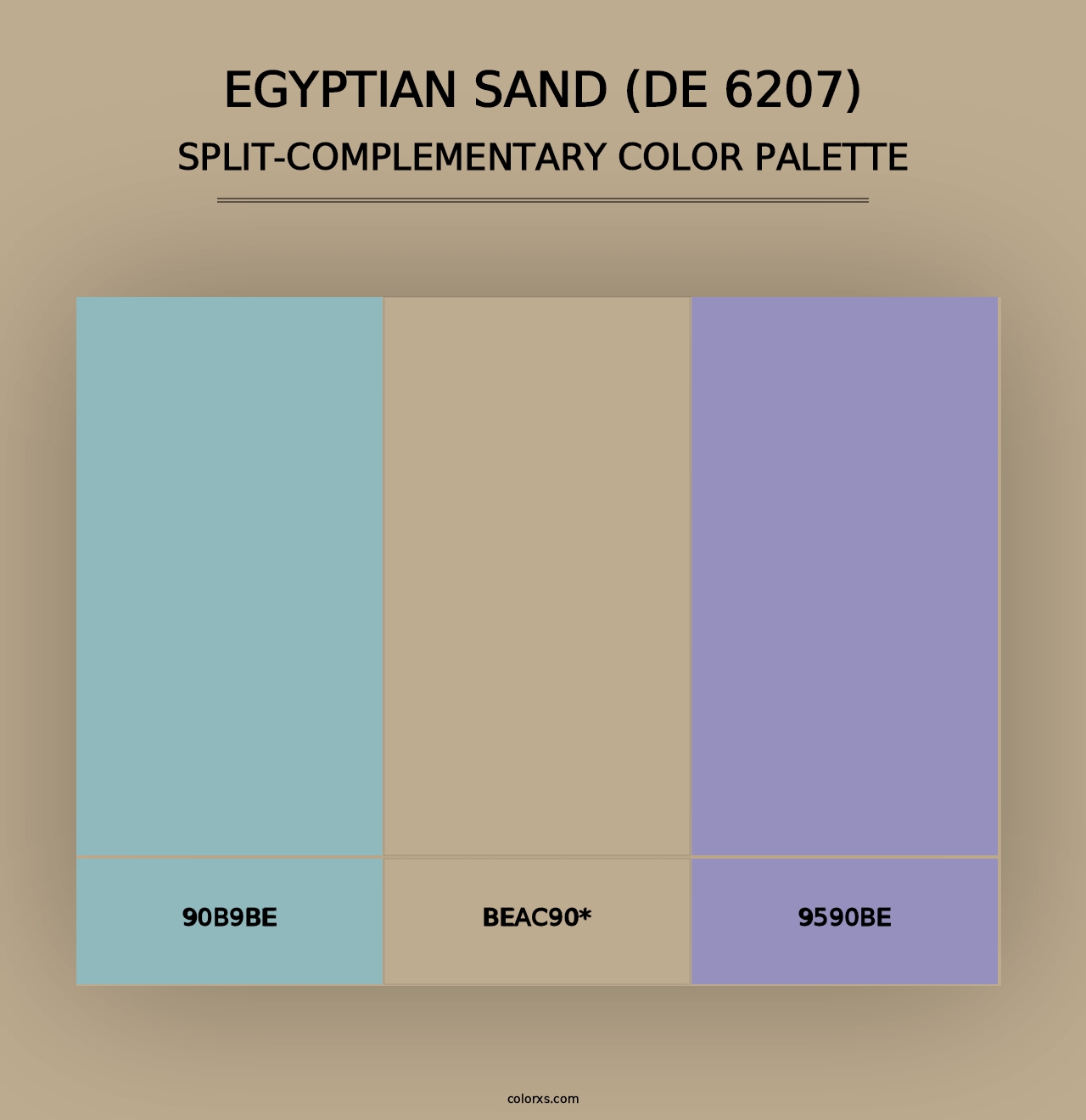 Egyptian Sand (DE 6207) - Split-Complementary Color Palette