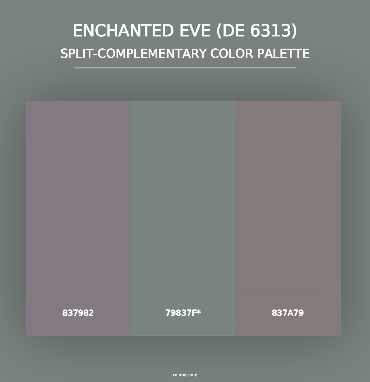 Enchanted Eve (DE 6313) - Split-Complementary Color Palette