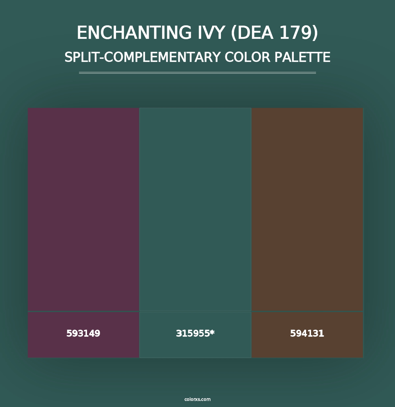 Enchanting Ivy (DEA 179) - Split-Complementary Color Palette