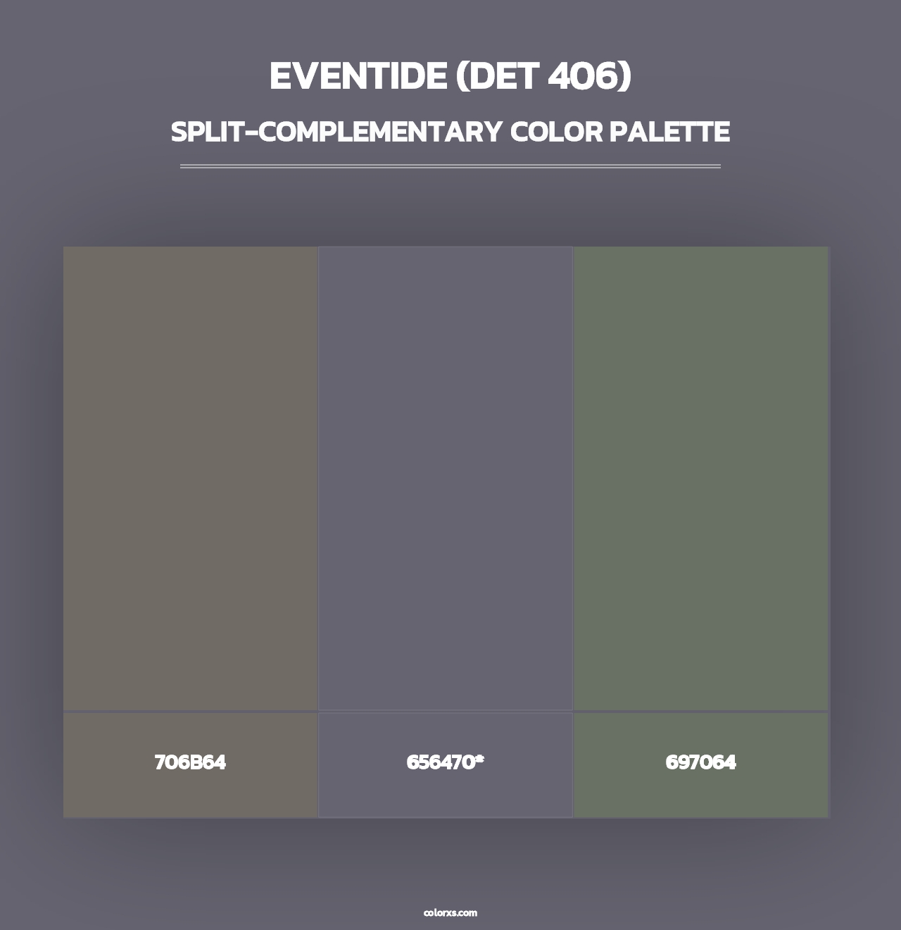 Eventide (DET 406) - Split-Complementary Color Palette