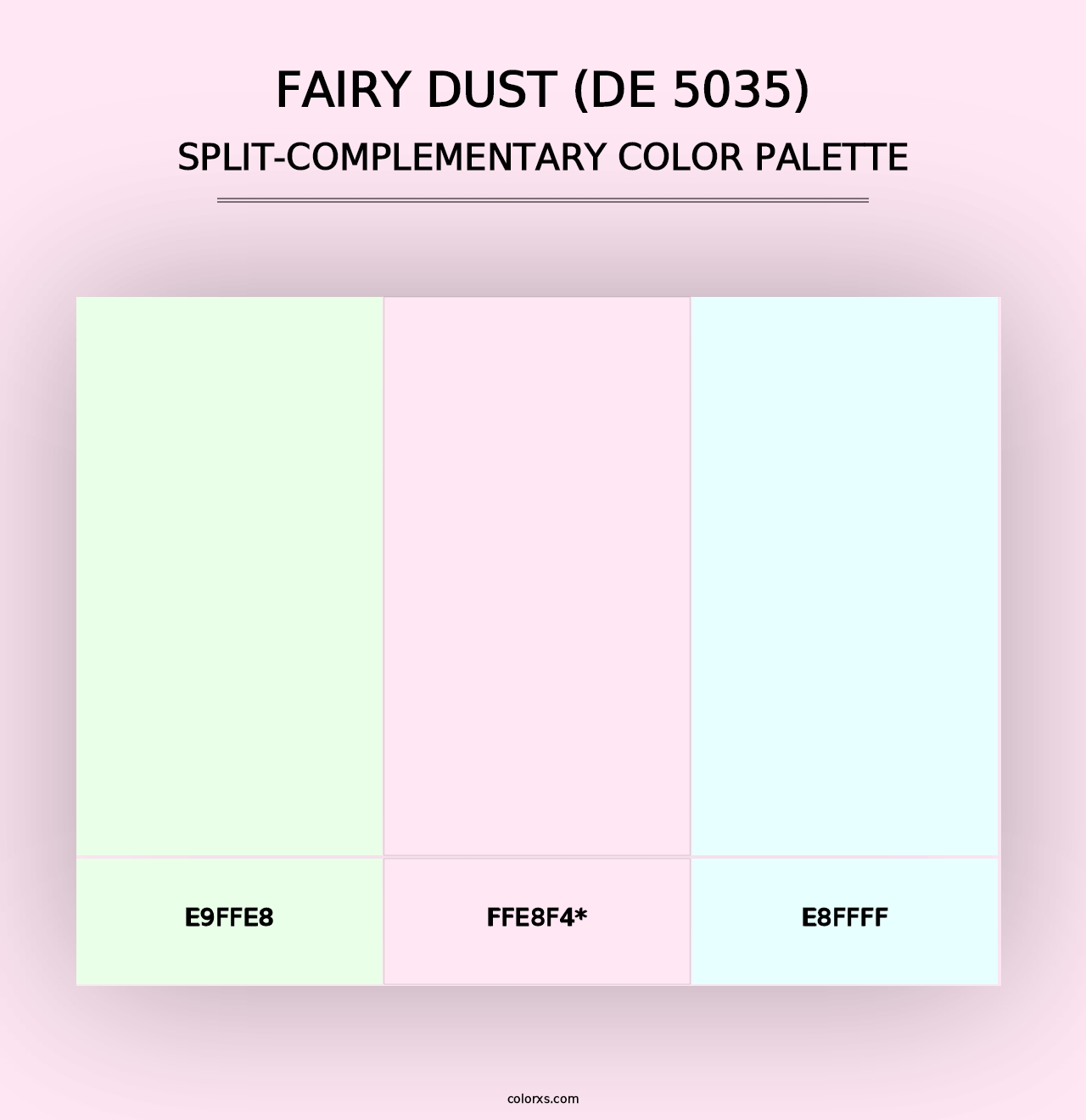 Fairy Dust (DE 5035) - Split-Complementary Color Palette