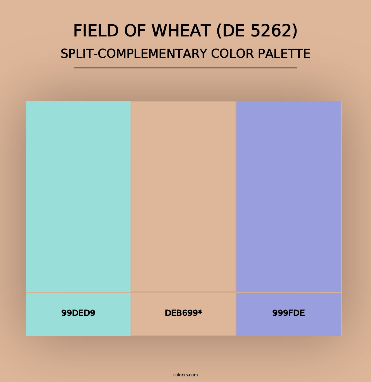 Field of Wheat (DE 5262) - Split-Complementary Color Palette