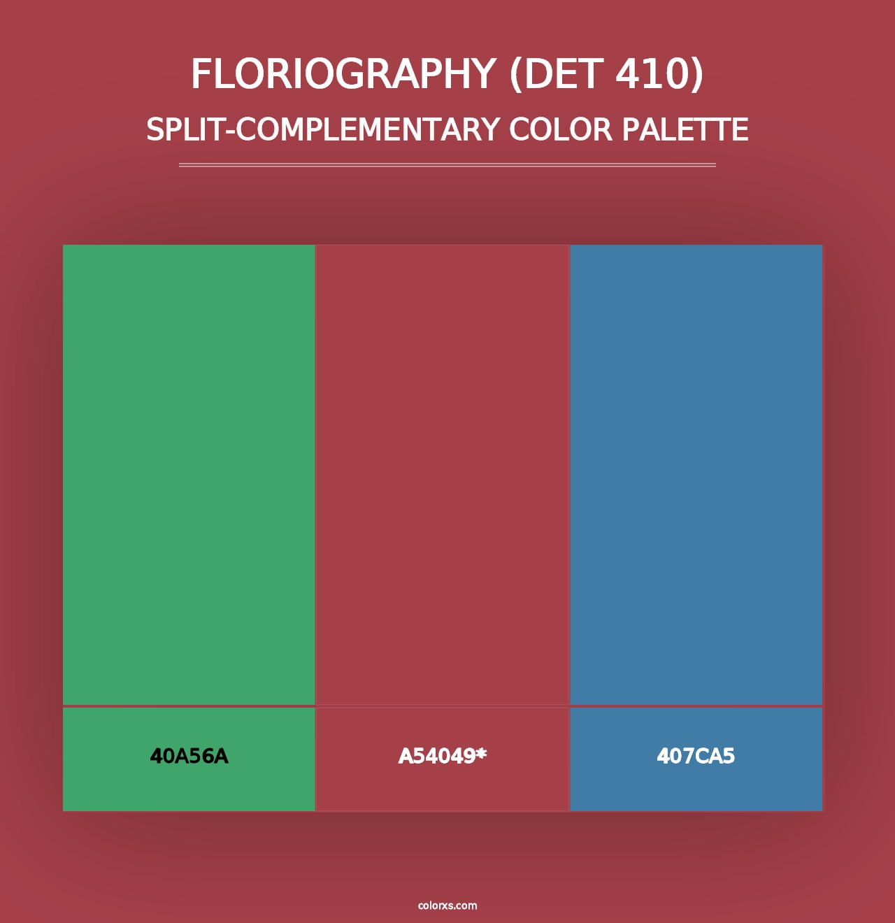 Floriography (DET 410) - Split-Complementary Color Palette