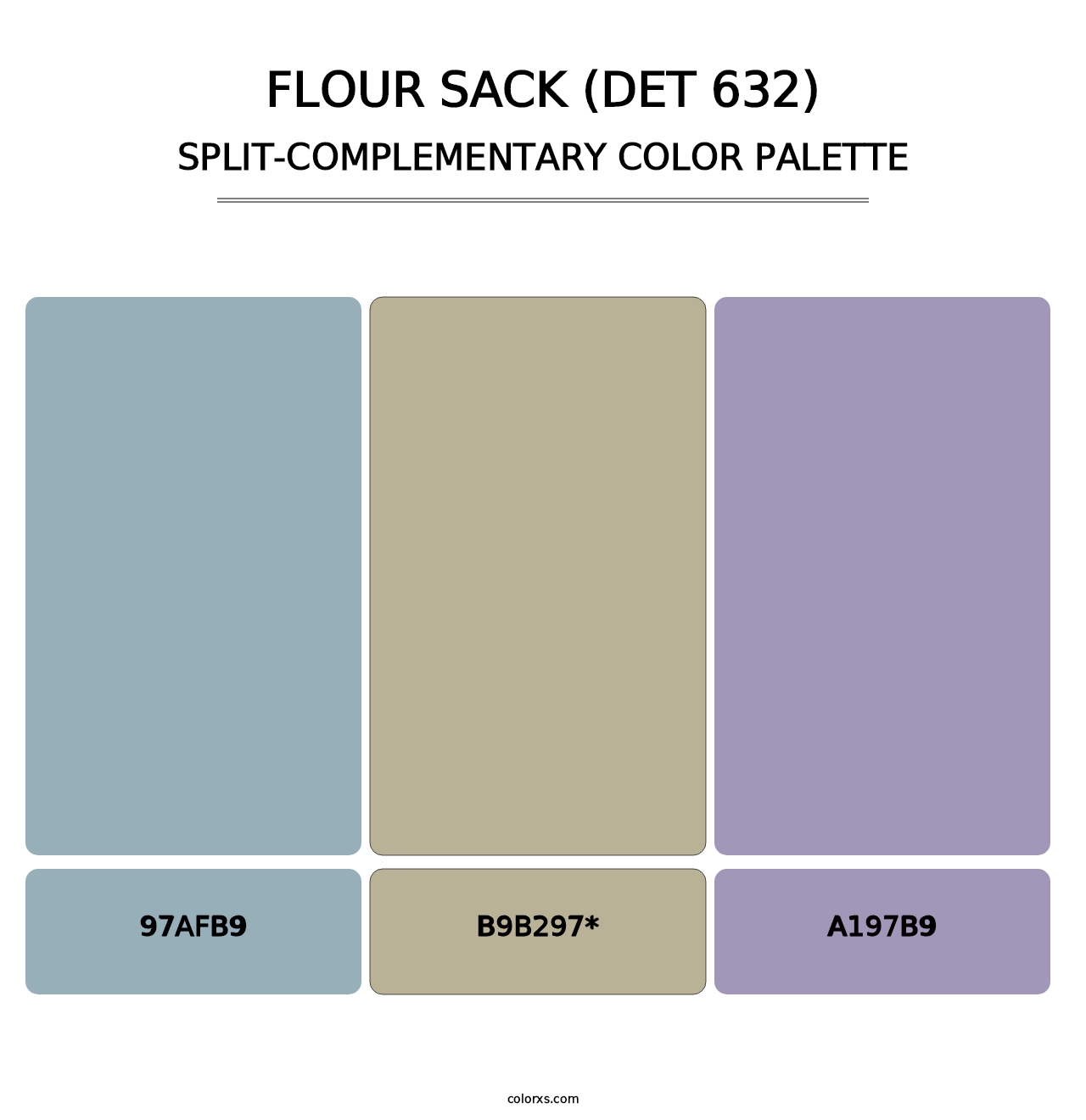 Flour Sack (DET 632) - Split-Complementary Color Palette