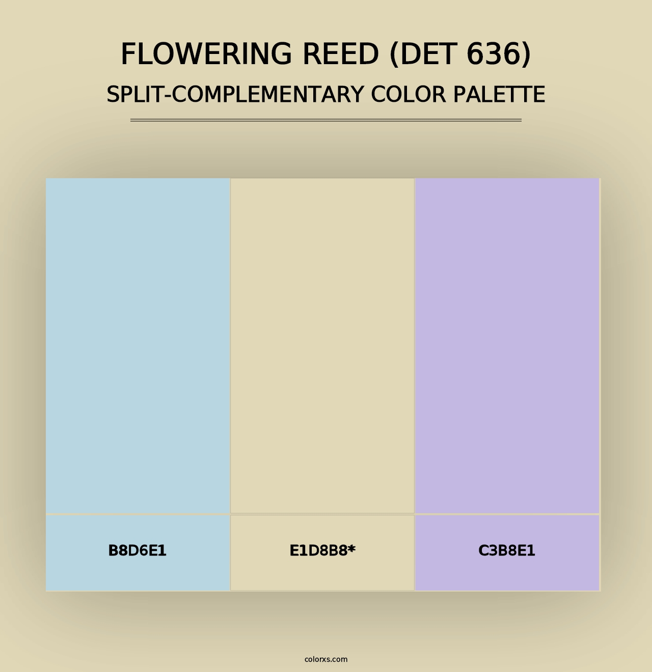 Flowering Reed (DET 636) - Split-Complementary Color Palette