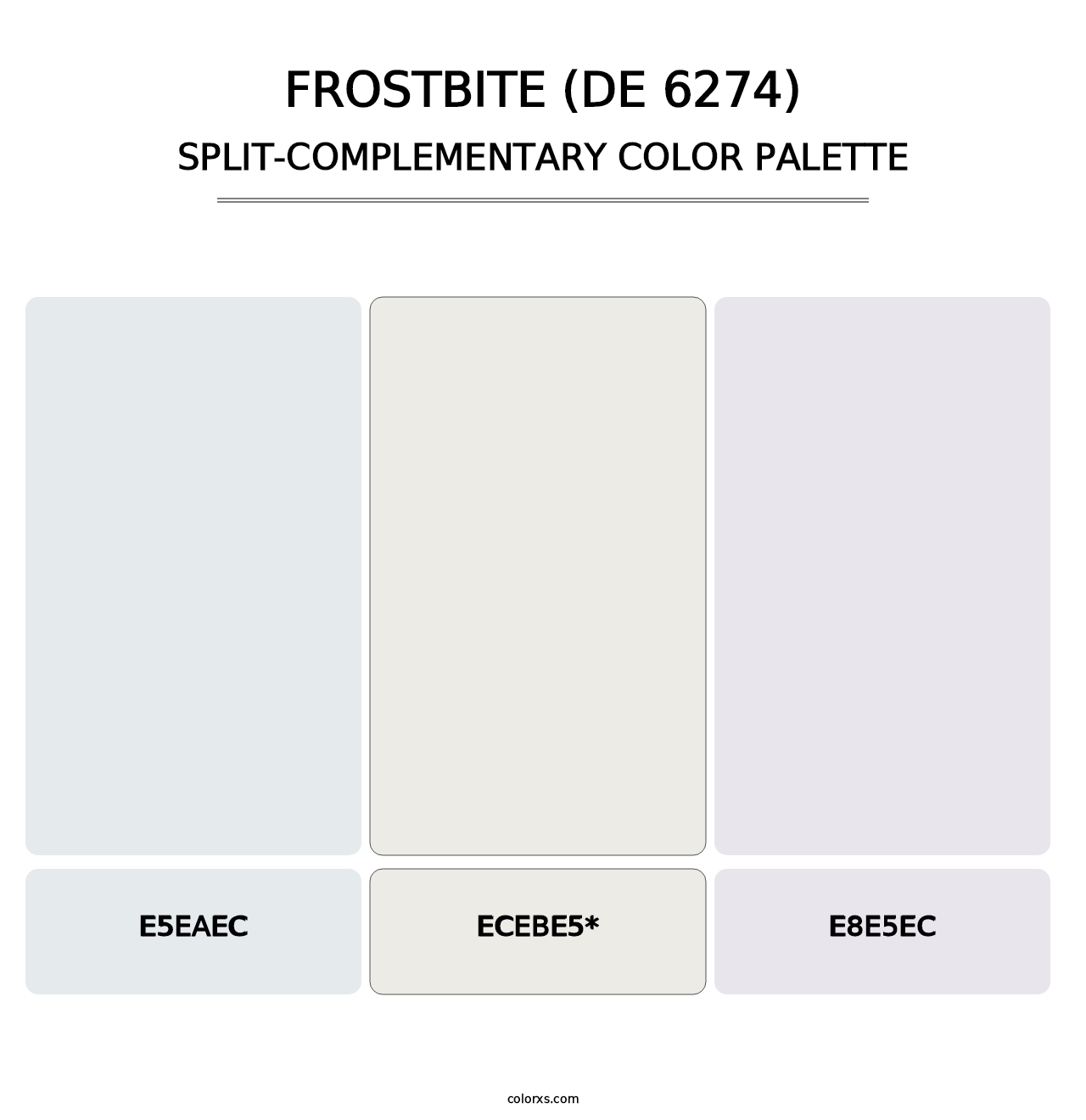 Frostbite (DE 6274) - Split-Complementary Color Palette