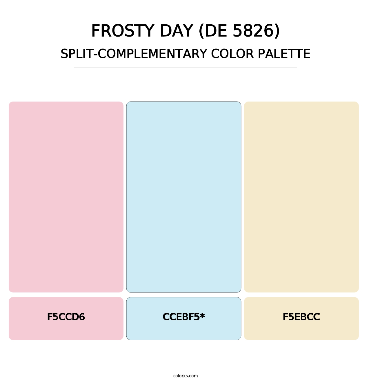 Frosty Day (DE 5826) - Split-Complementary Color Palette