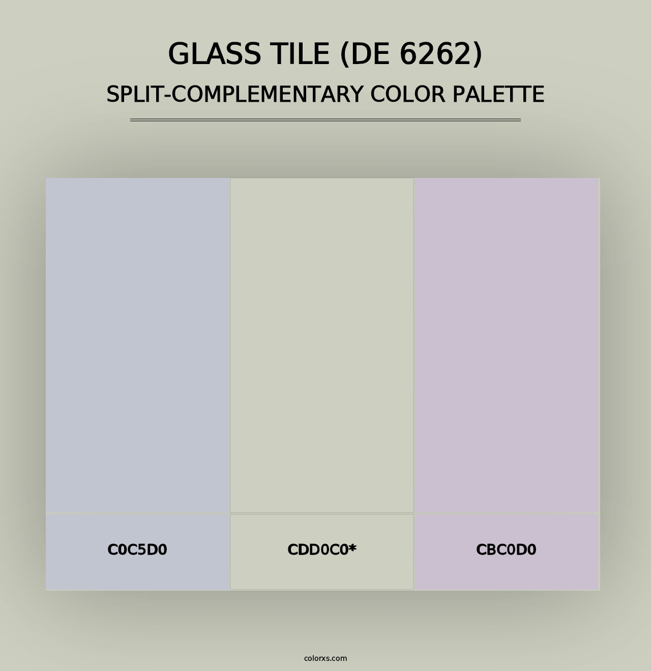 Glass Tile (DE 6262) - Split-Complementary Color Palette