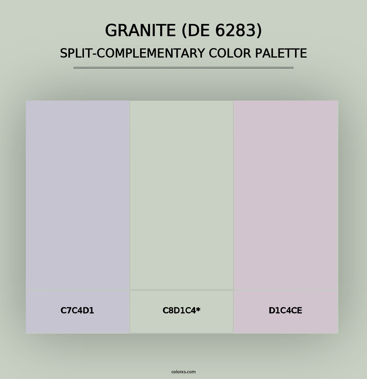 Granite (DE 6283) - Split-Complementary Color Palette