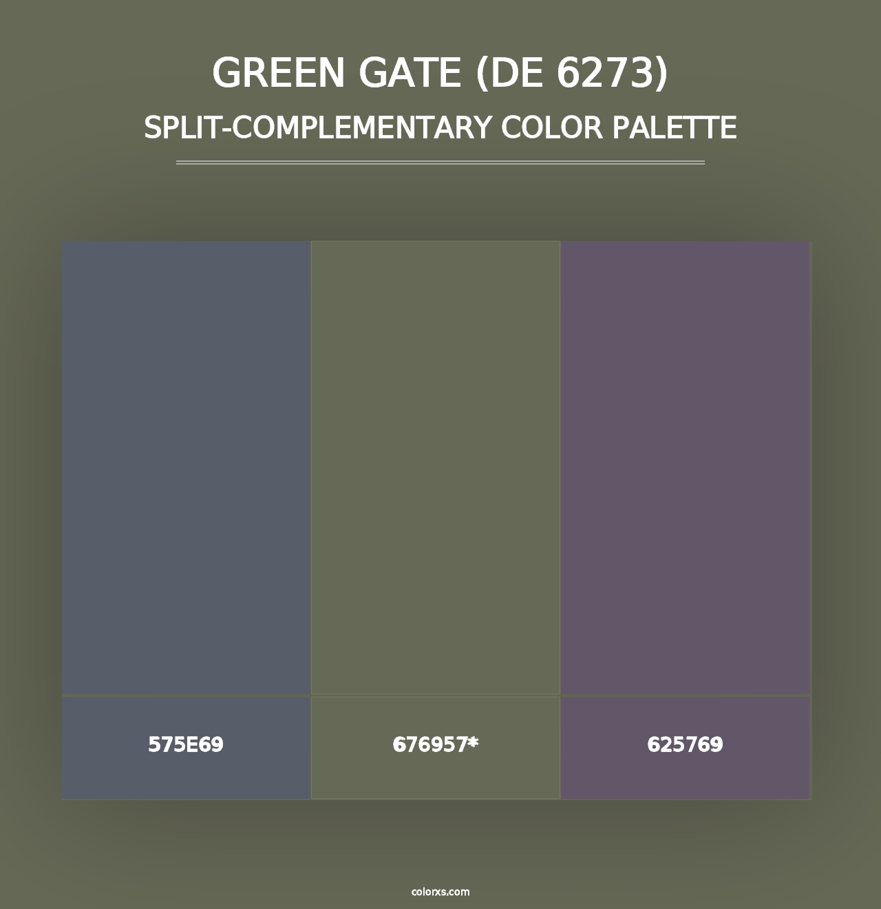 Green Gate (DE 6273) - Split-Complementary Color Palette