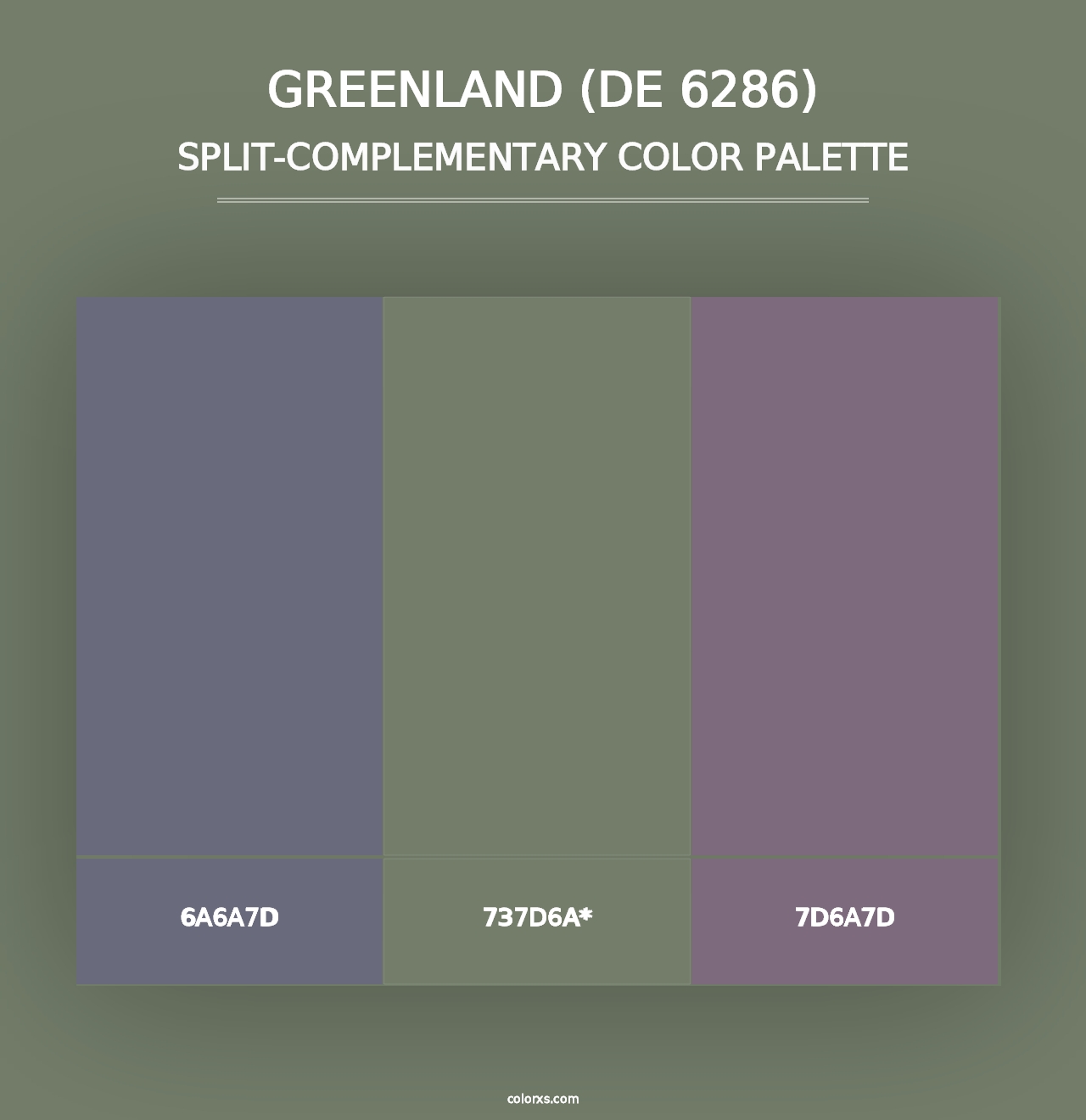 Greenland (DE 6286) - Split-Complementary Color Palette