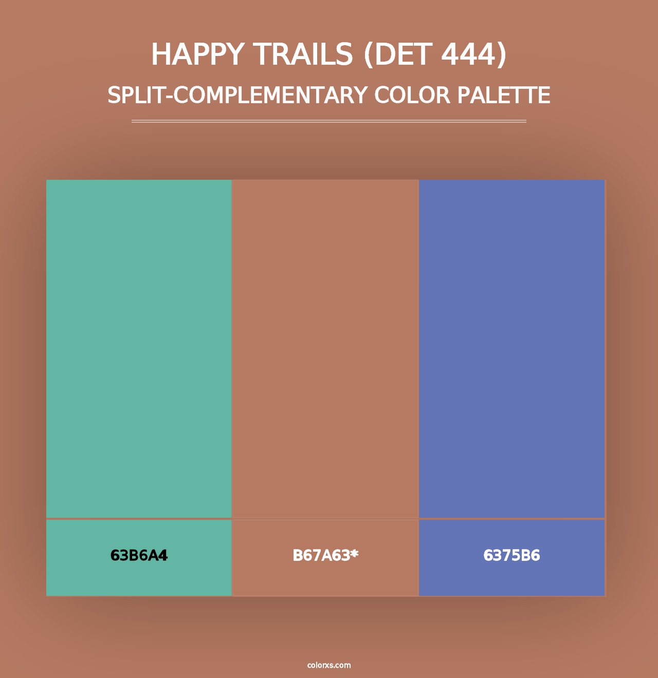 Happy Trails (DET 444) - Split-Complementary Color Palette