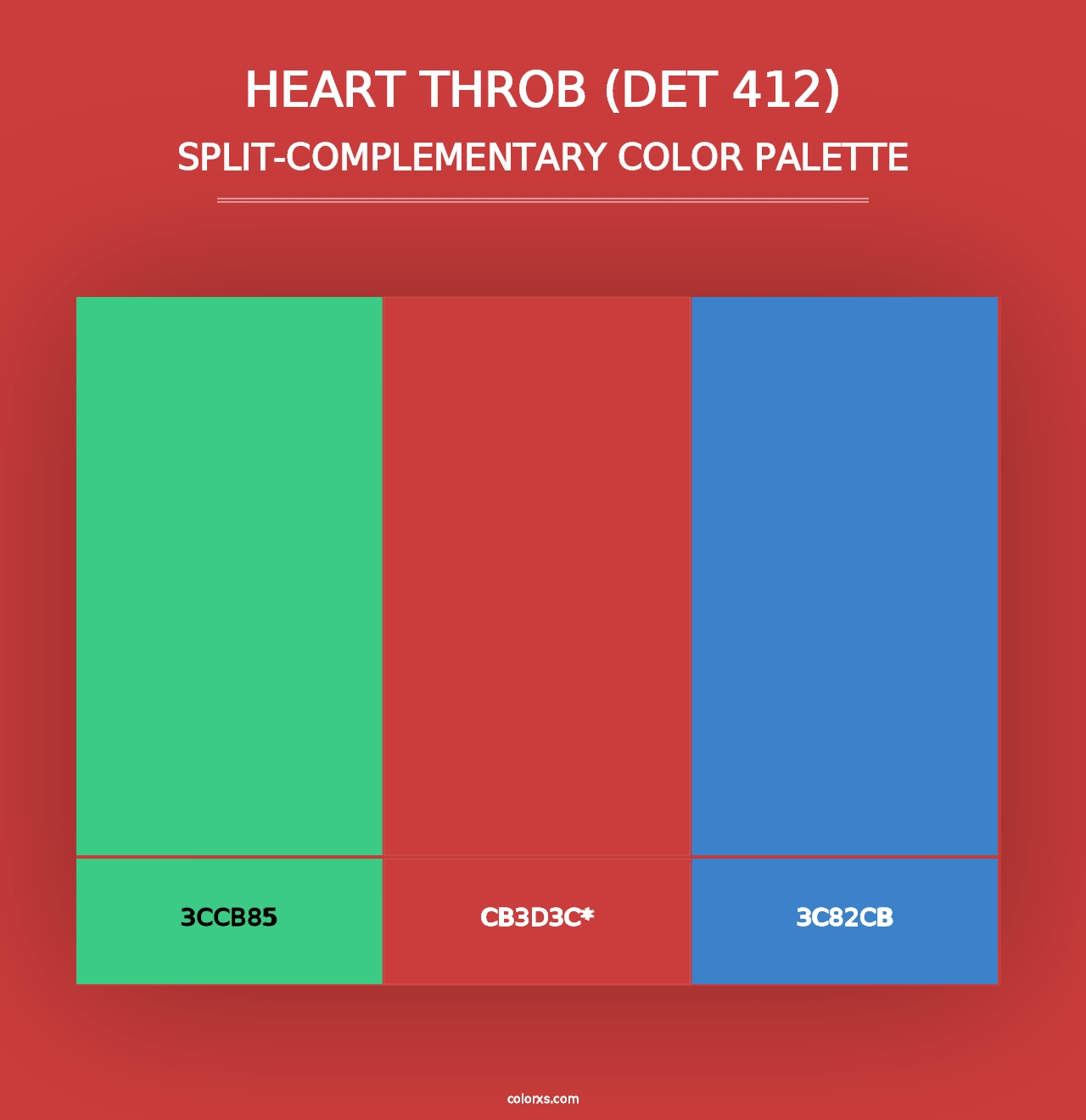 Heart Throb (DET 412) - Split-Complementary Color Palette