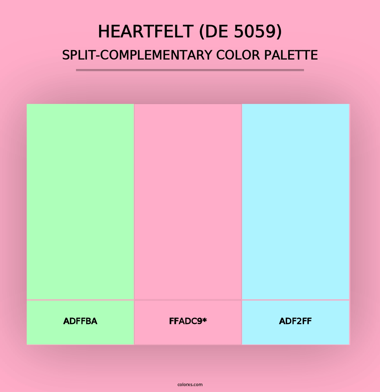 Heartfelt (DE 5059) - Split-Complementary Color Palette