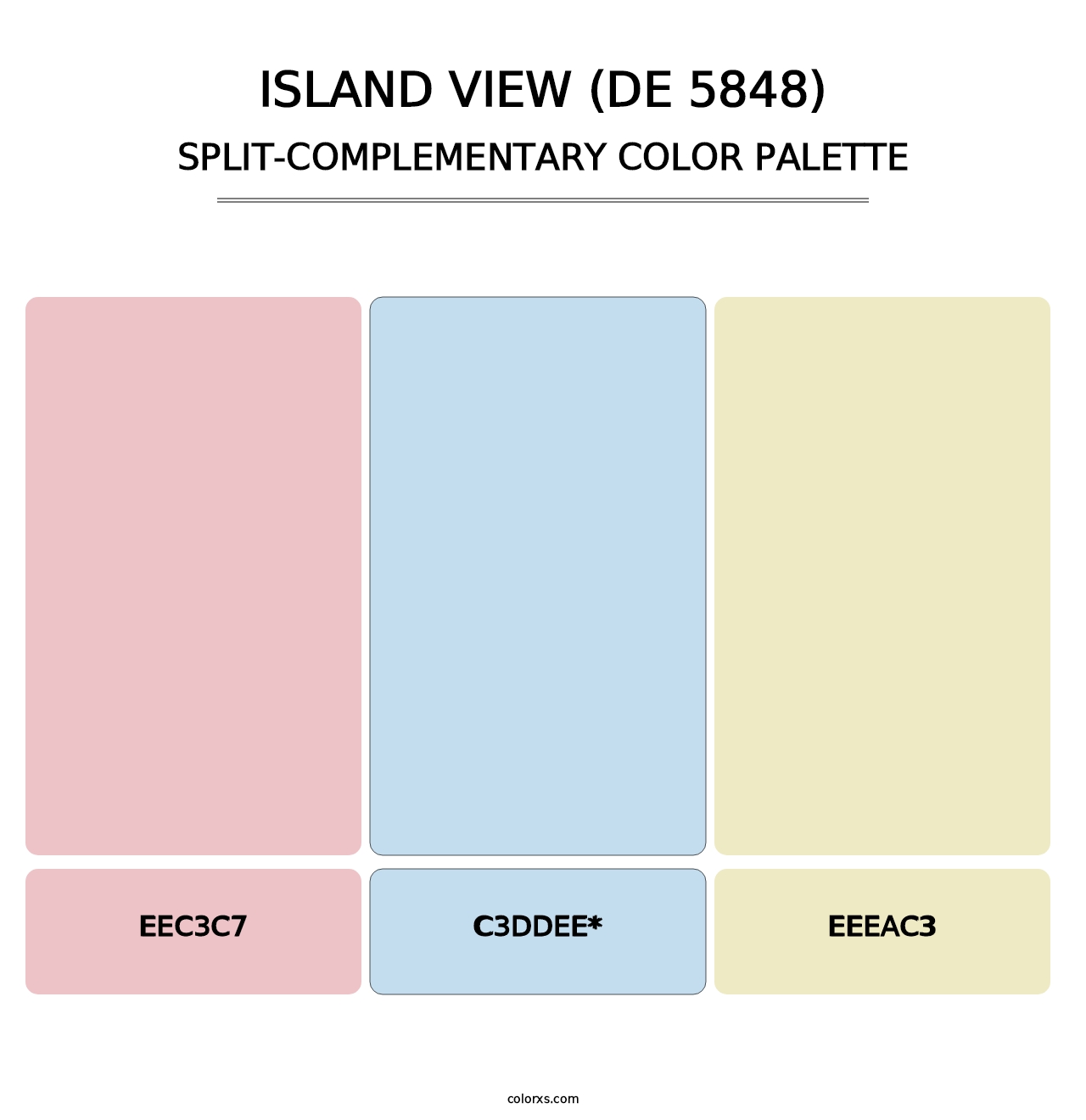 Island View (DE 5848) - Split-Complementary Color Palette