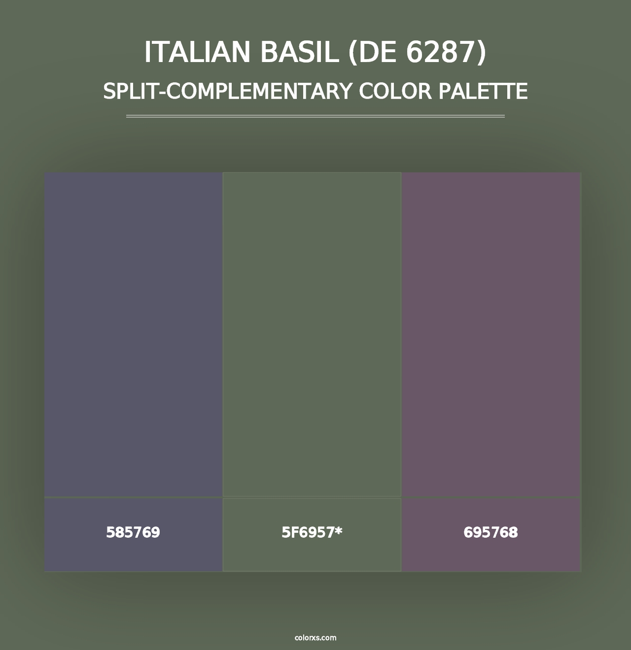 Italian Basil (DE 6287) - Split-Complementary Color Palette