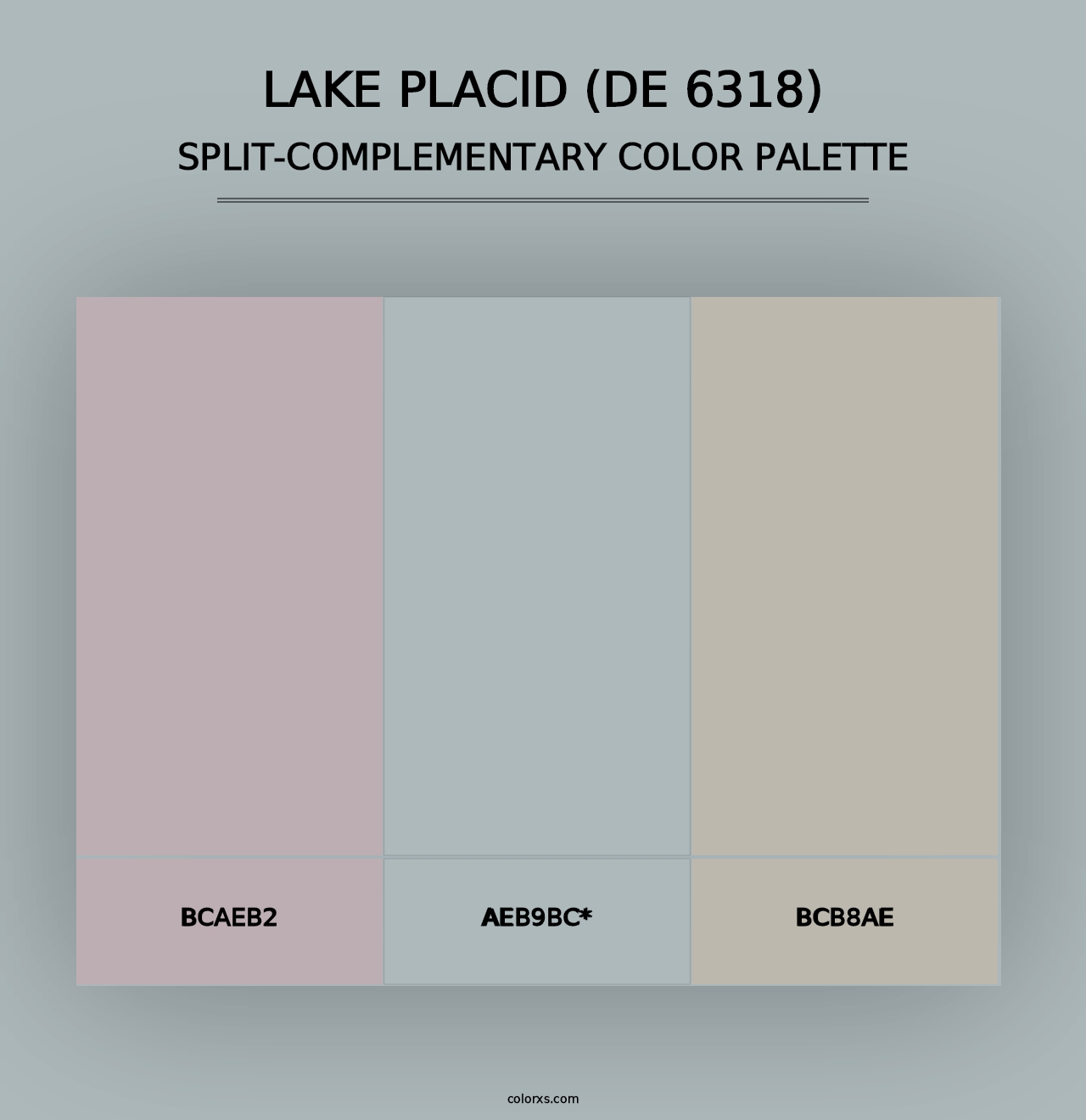 Lake Placid (DE 6318) - Split-Complementary Color Palette