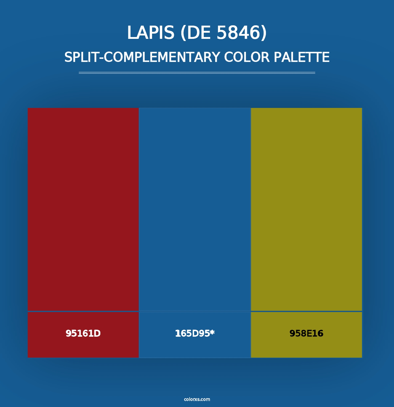 Lapis (DE 5846) - Split-Complementary Color Palette