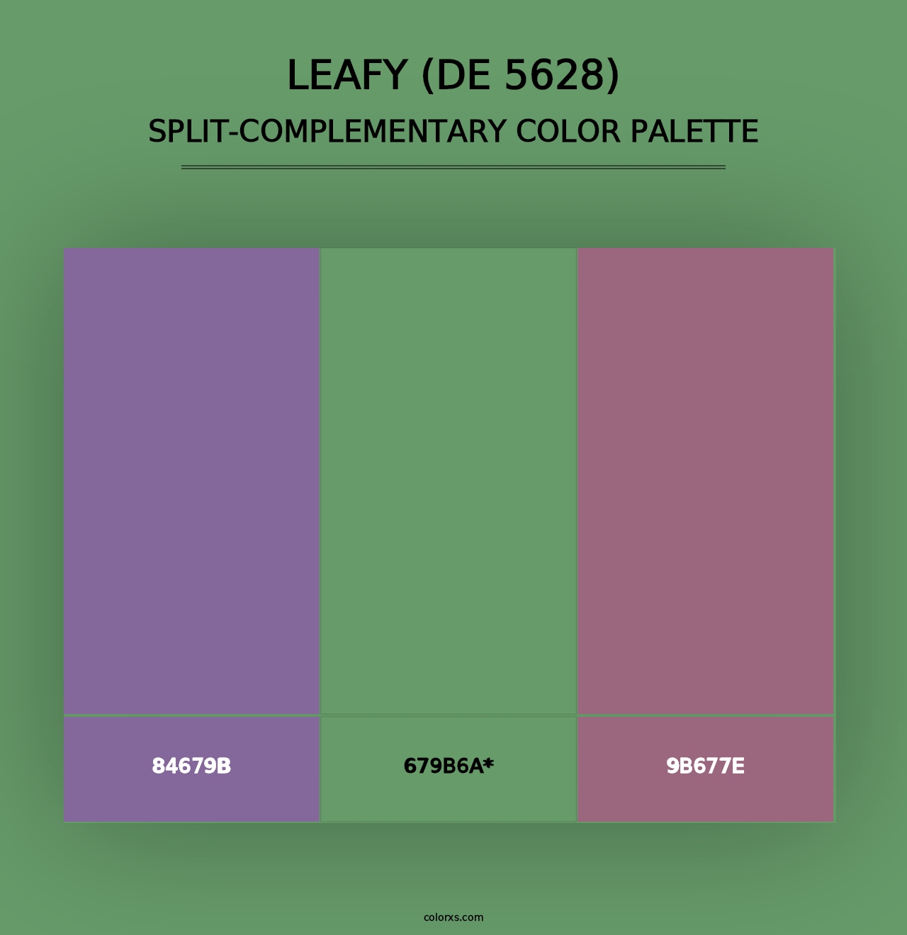 Leafy (DE 5628) - Split-Complementary Color Palette