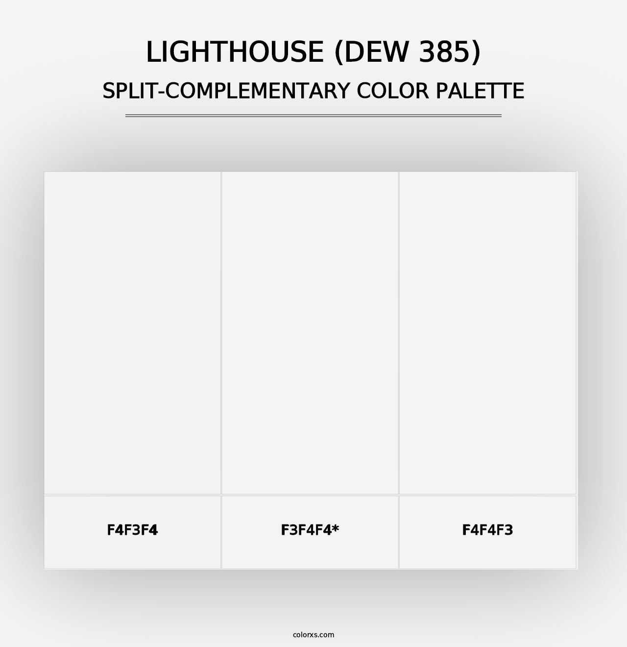 Lighthouse (DEW 385) - Split-Complementary Color Palette