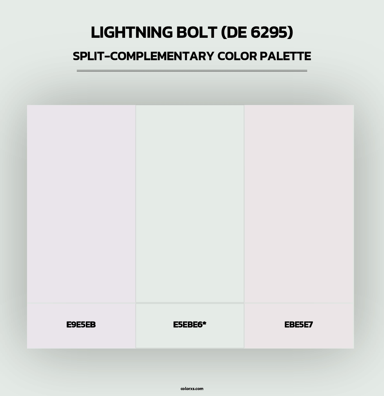 Lightning Bolt (DE 6295) - Split-Complementary Color Palette