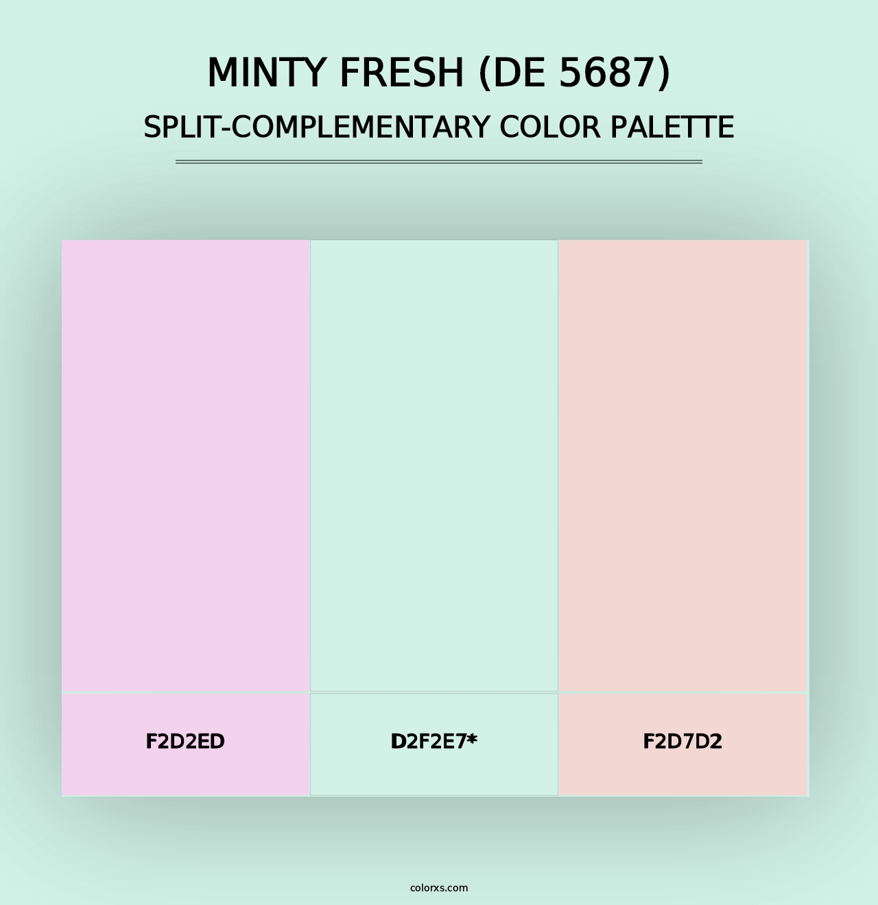 Minty Fresh (DE 5687) - Split-Complementary Color Palette