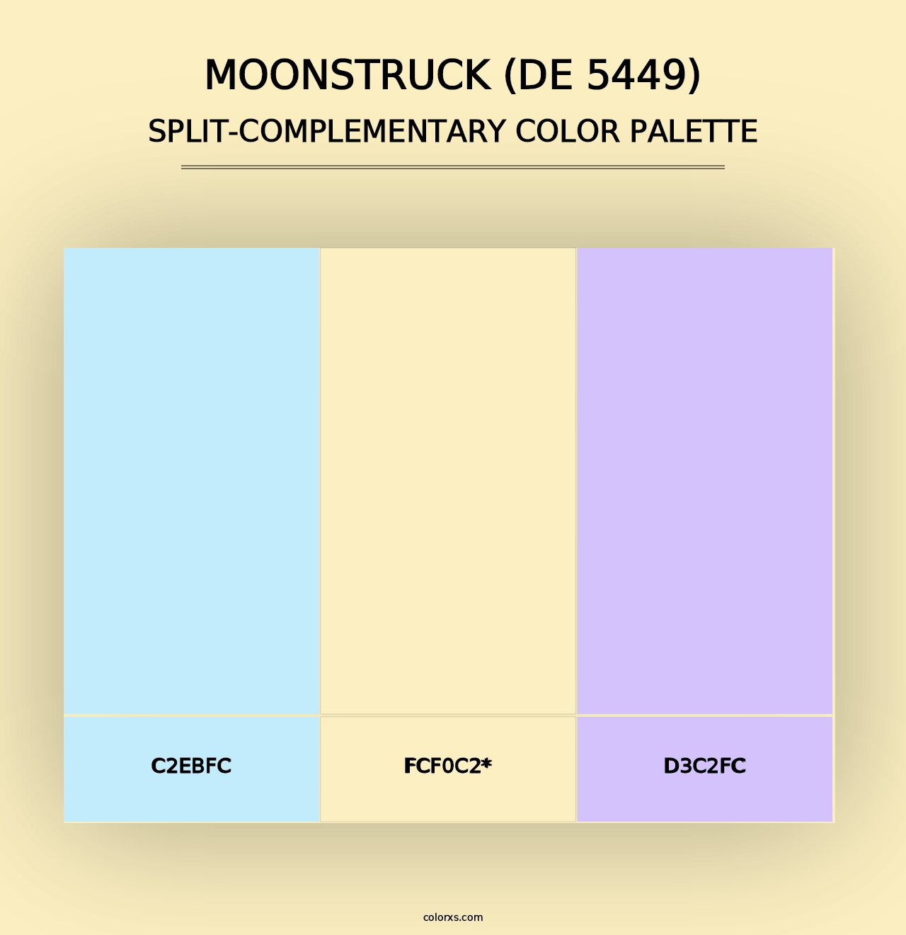 Moonstruck (DE 5449) - Split-Complementary Color Palette